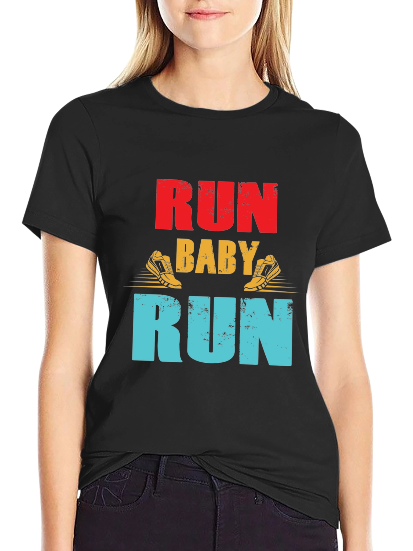 Run Baby Run Graphic T-Shirt