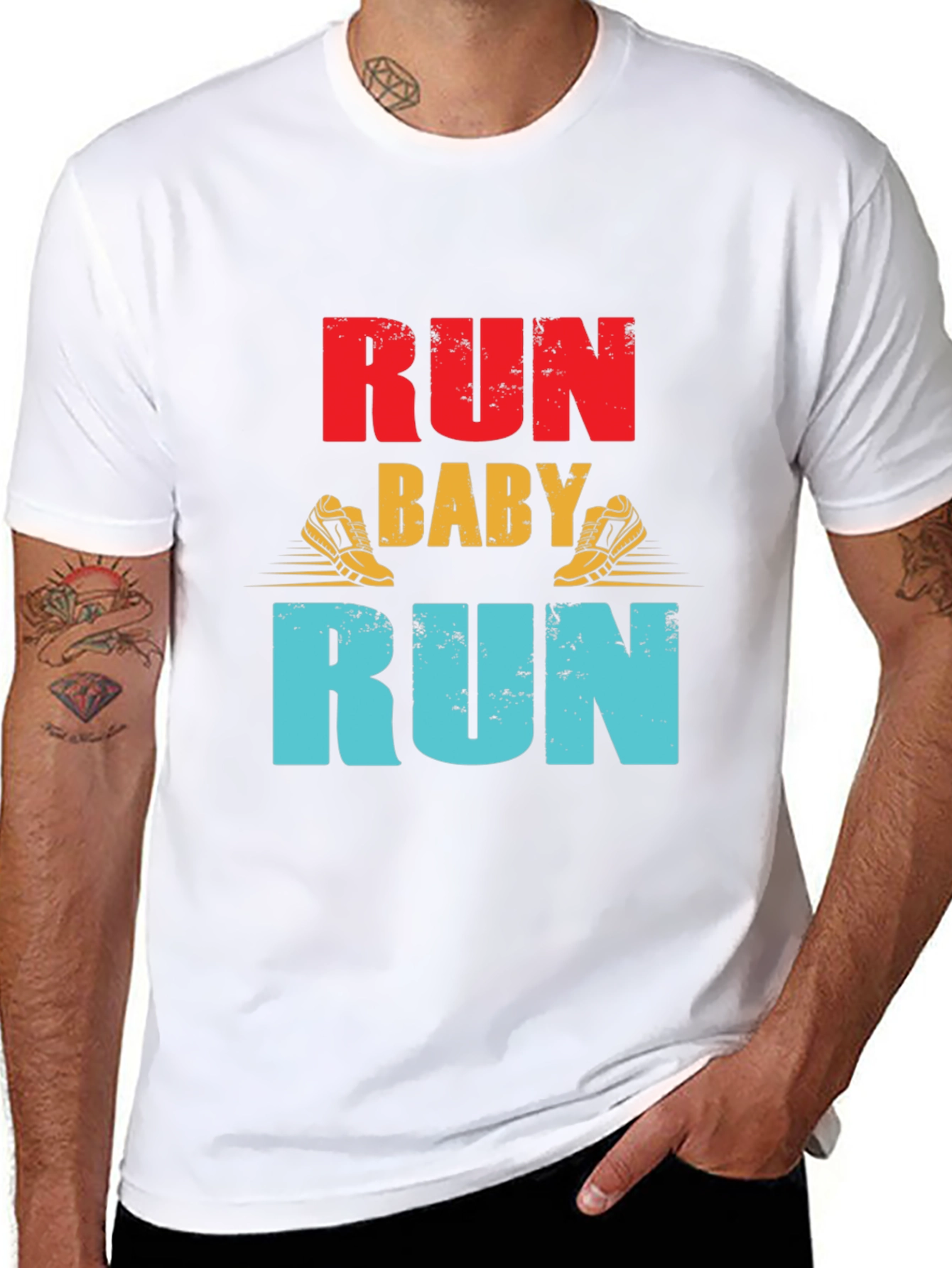 Run Baby Run Graphic T-Shirt