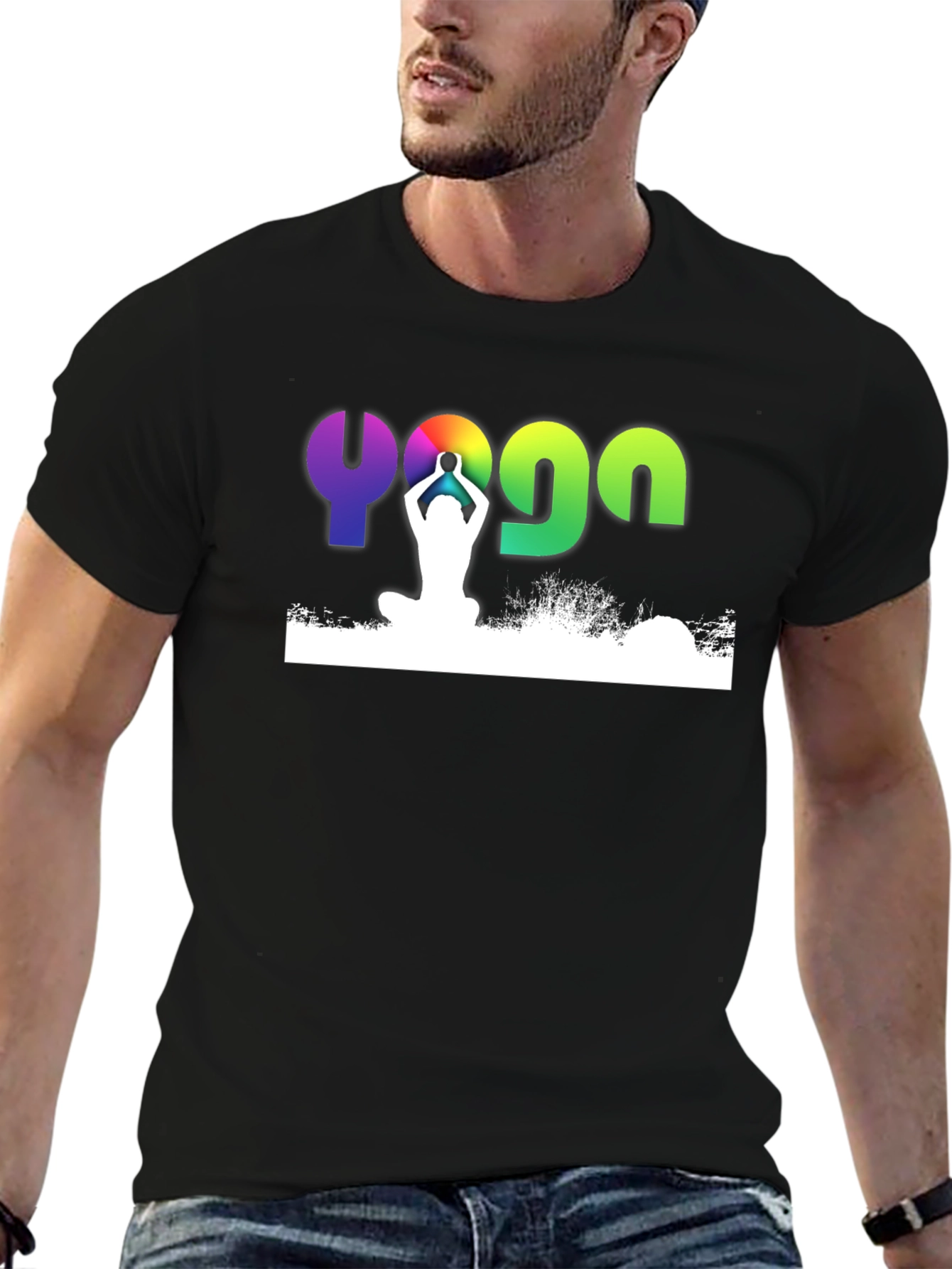Yoga Pose Graphic T-Shirt - Meditate in Style