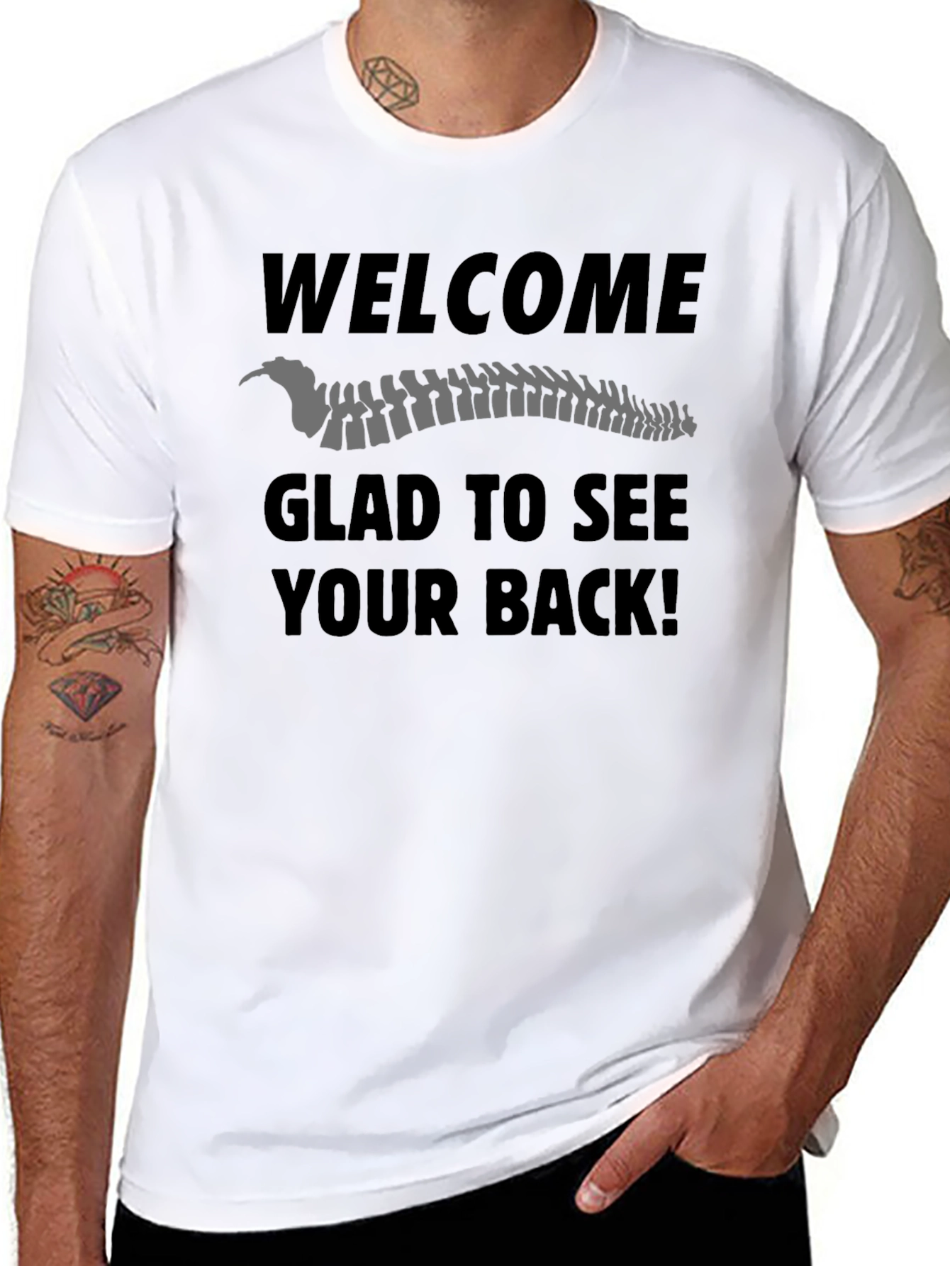 Welcome Spine T-Shirt - Funny Chiropractic Tee