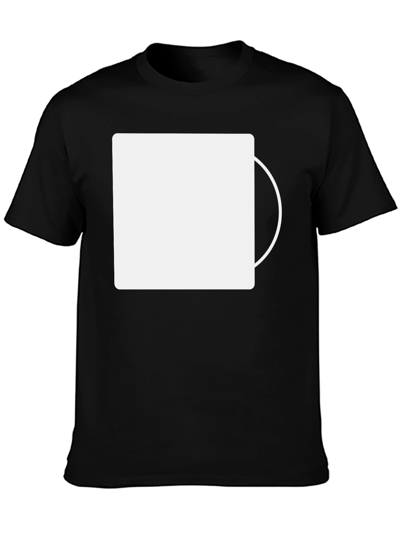Mens Black Casual Short Sleeve T-Shirt