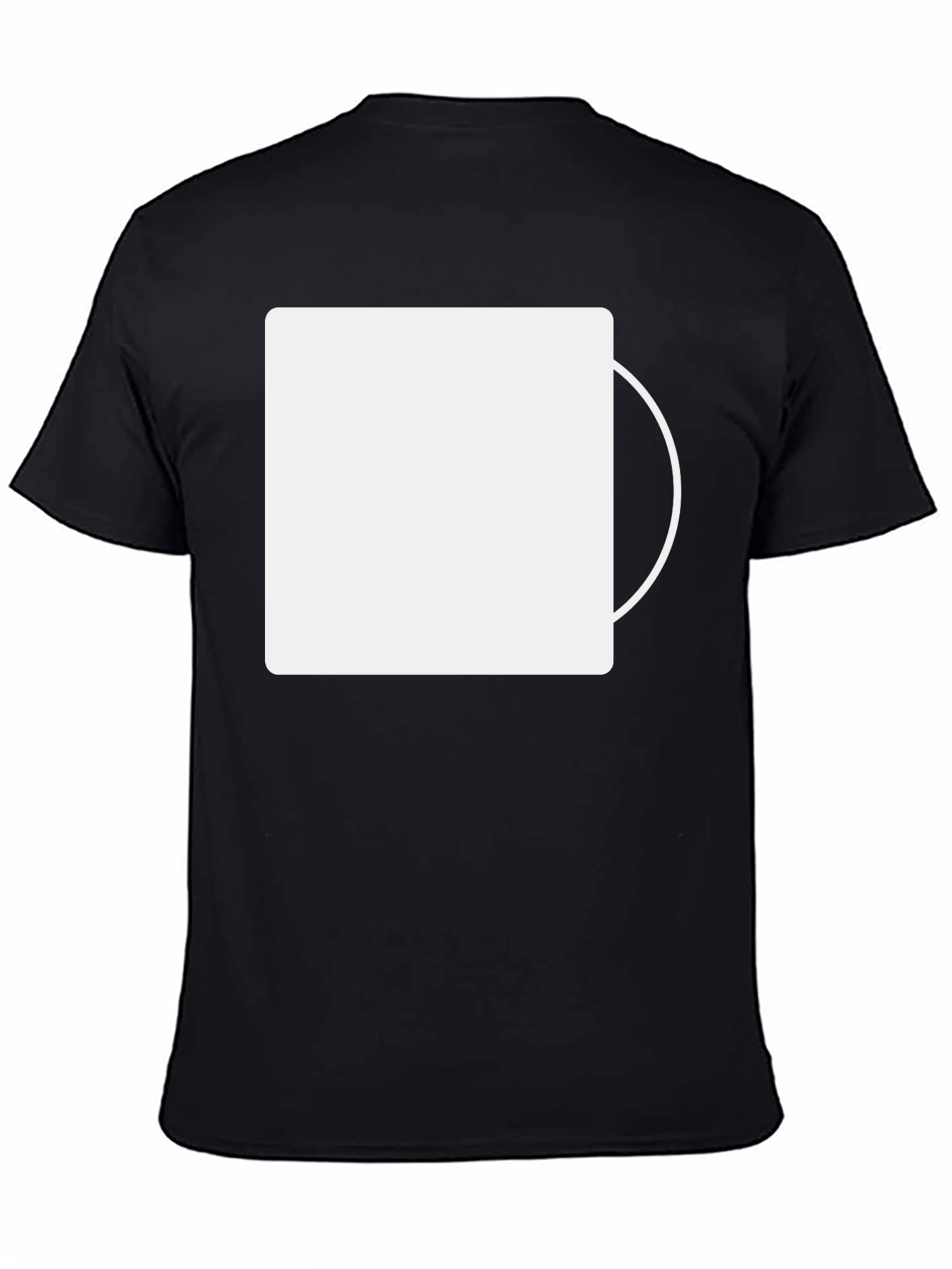 Mens Black Casual Short Sleeve T-Shirt