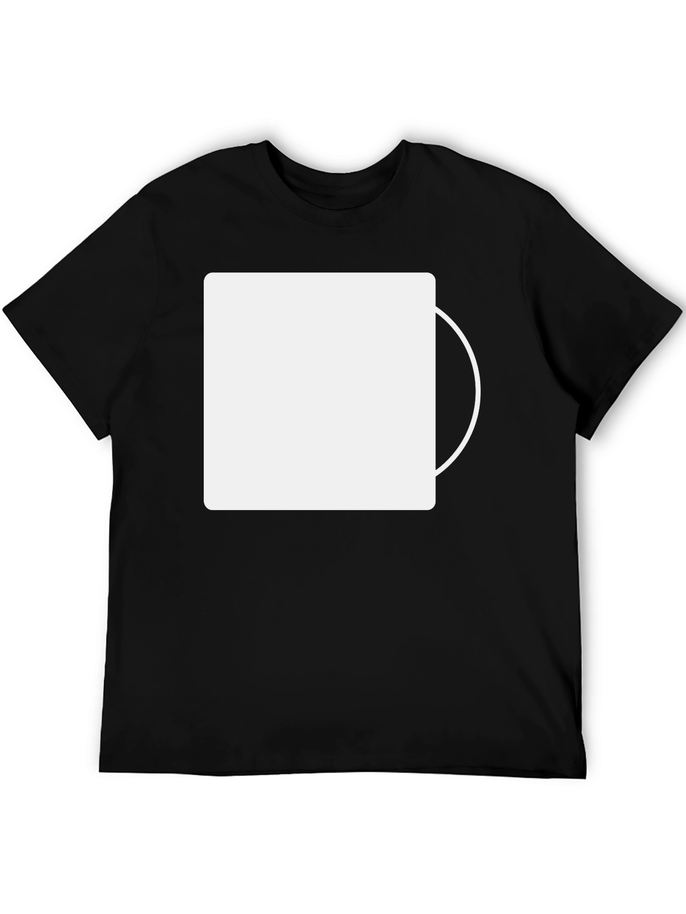 Mens Black Casual Short Sleeve T-Shirt