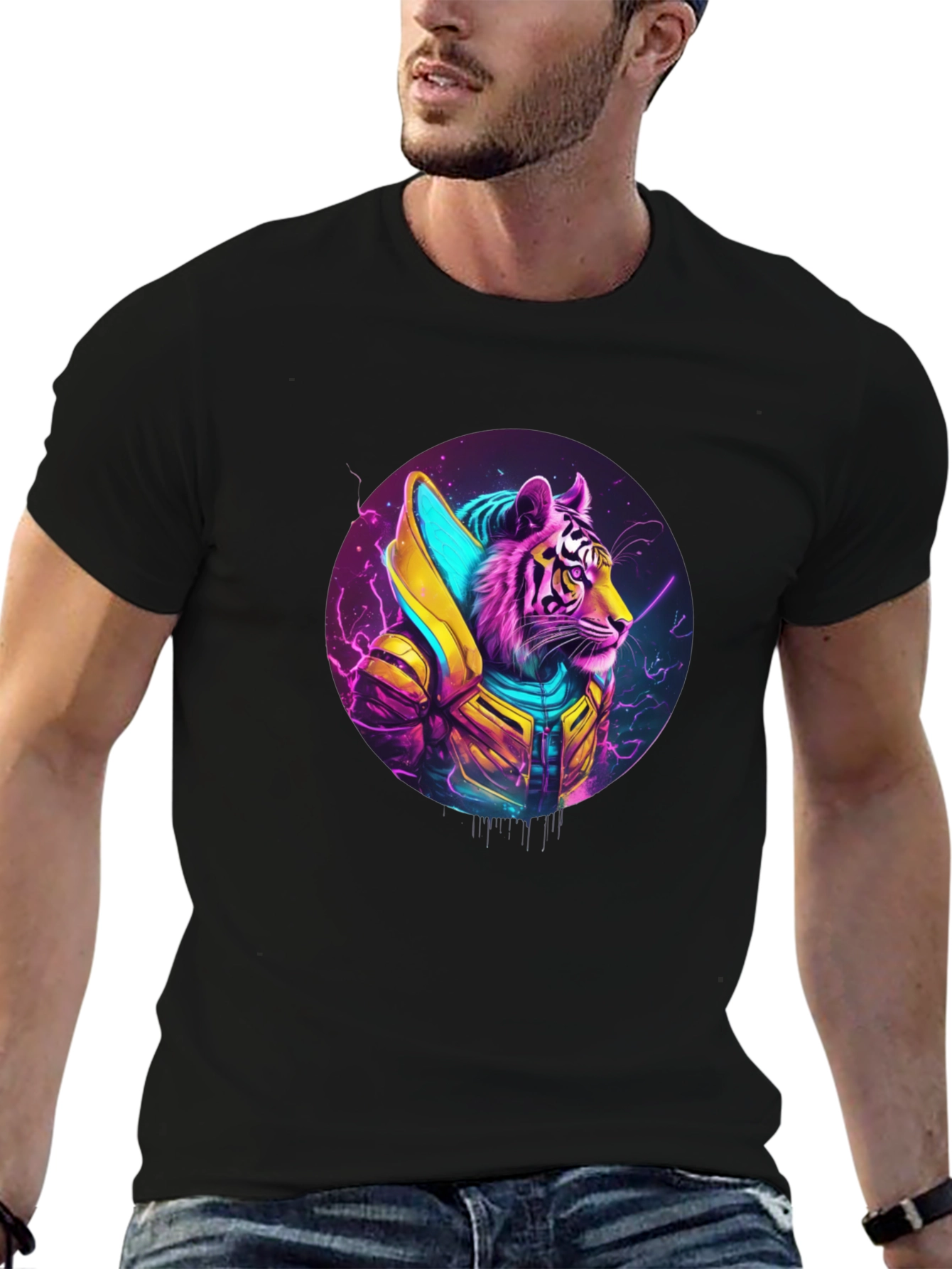 Cyberpunk Tiger T-Shirt