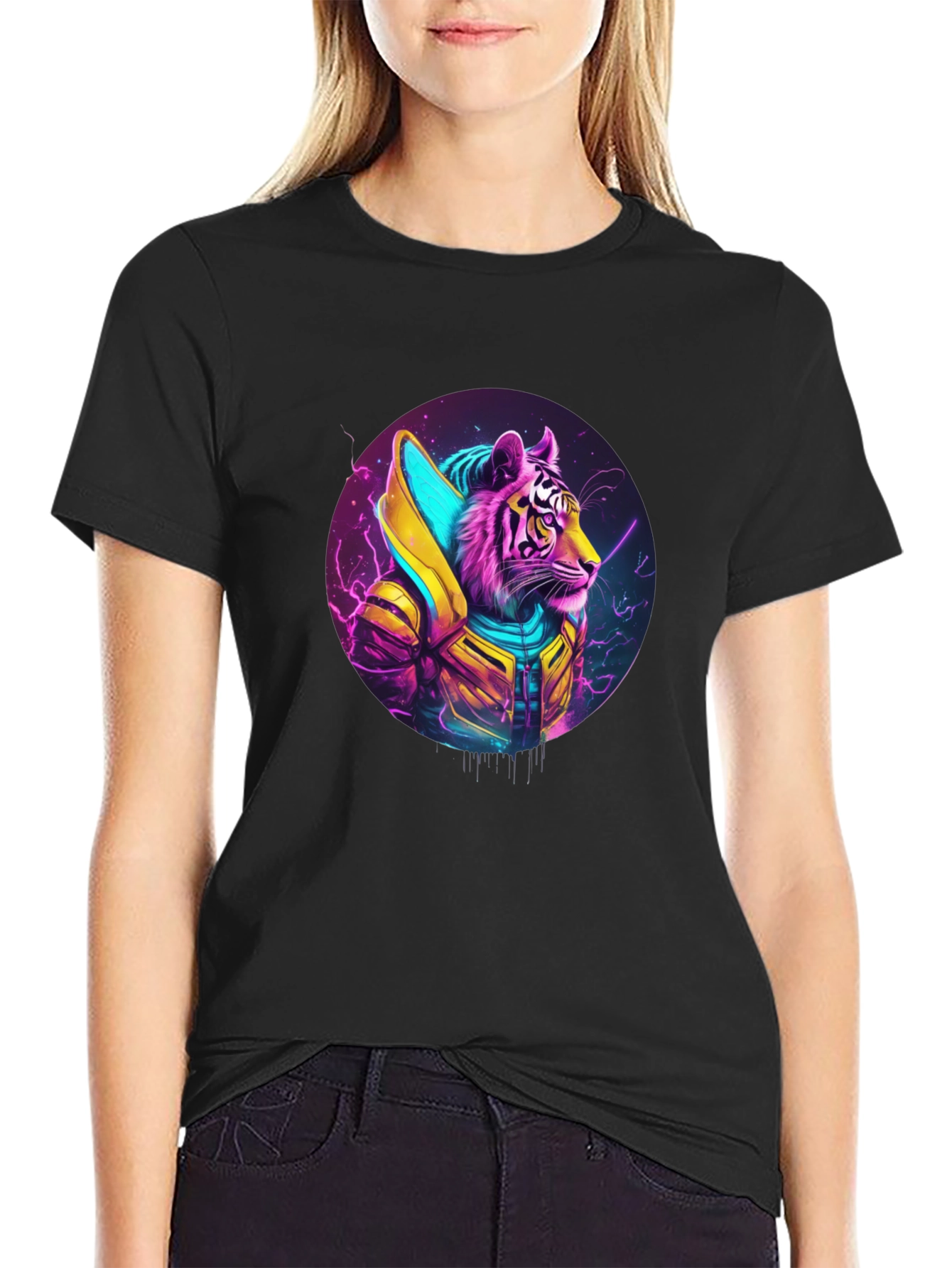 Cyberpunk Tiger T-Shirt