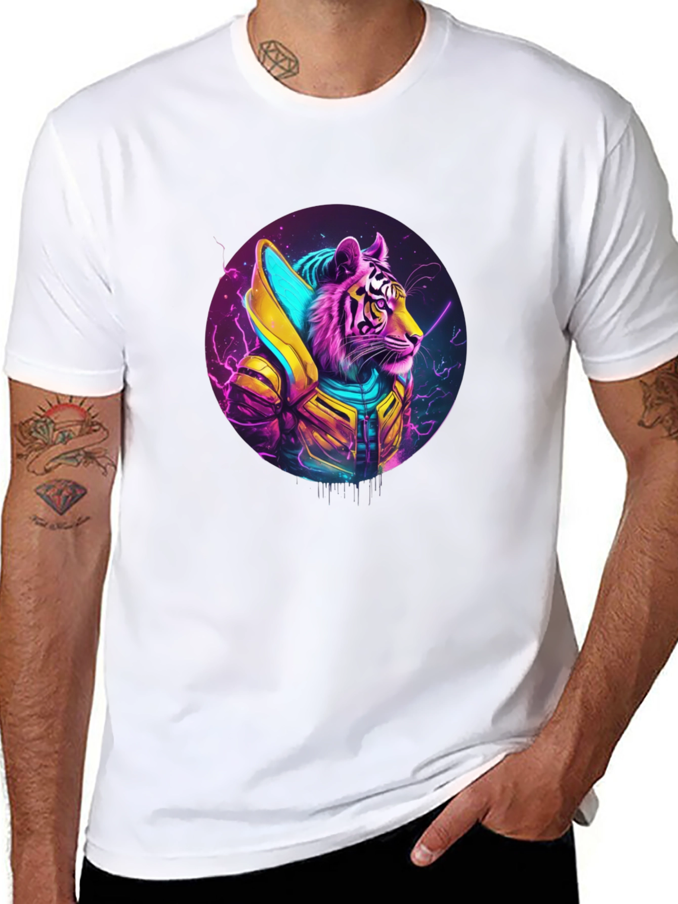 Cyberpunk Tiger T-Shirt