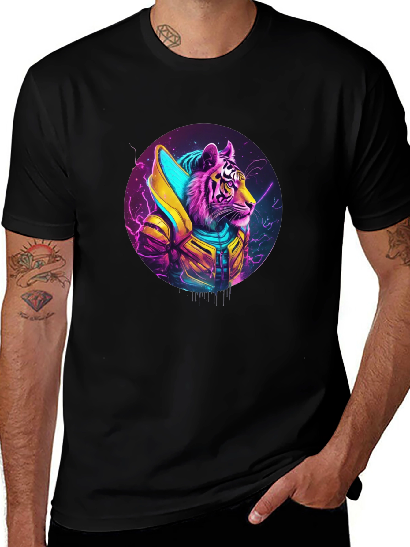 Cyberpunk Tiger T-Shirt