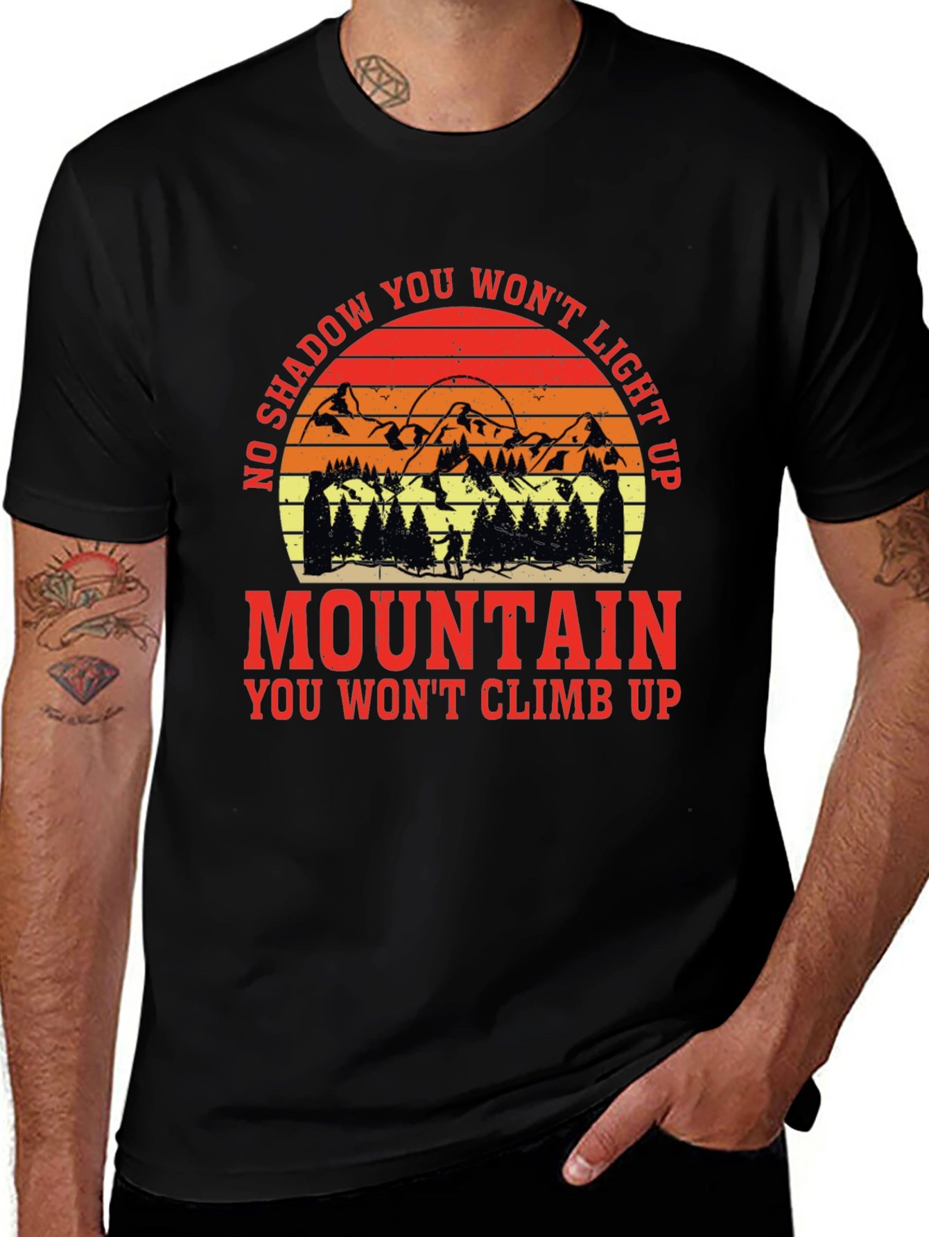 Mountain Adventure Black T-Shirt