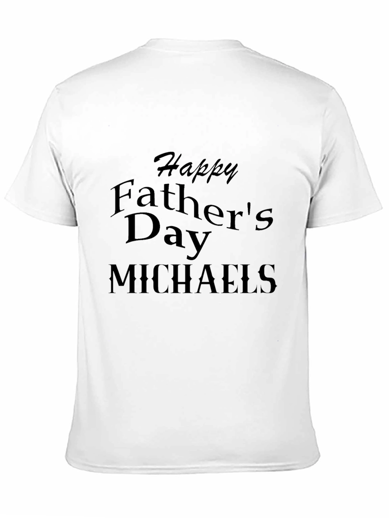 Personalized Happy Fathers Day T-Shirt - Custom Name Tee