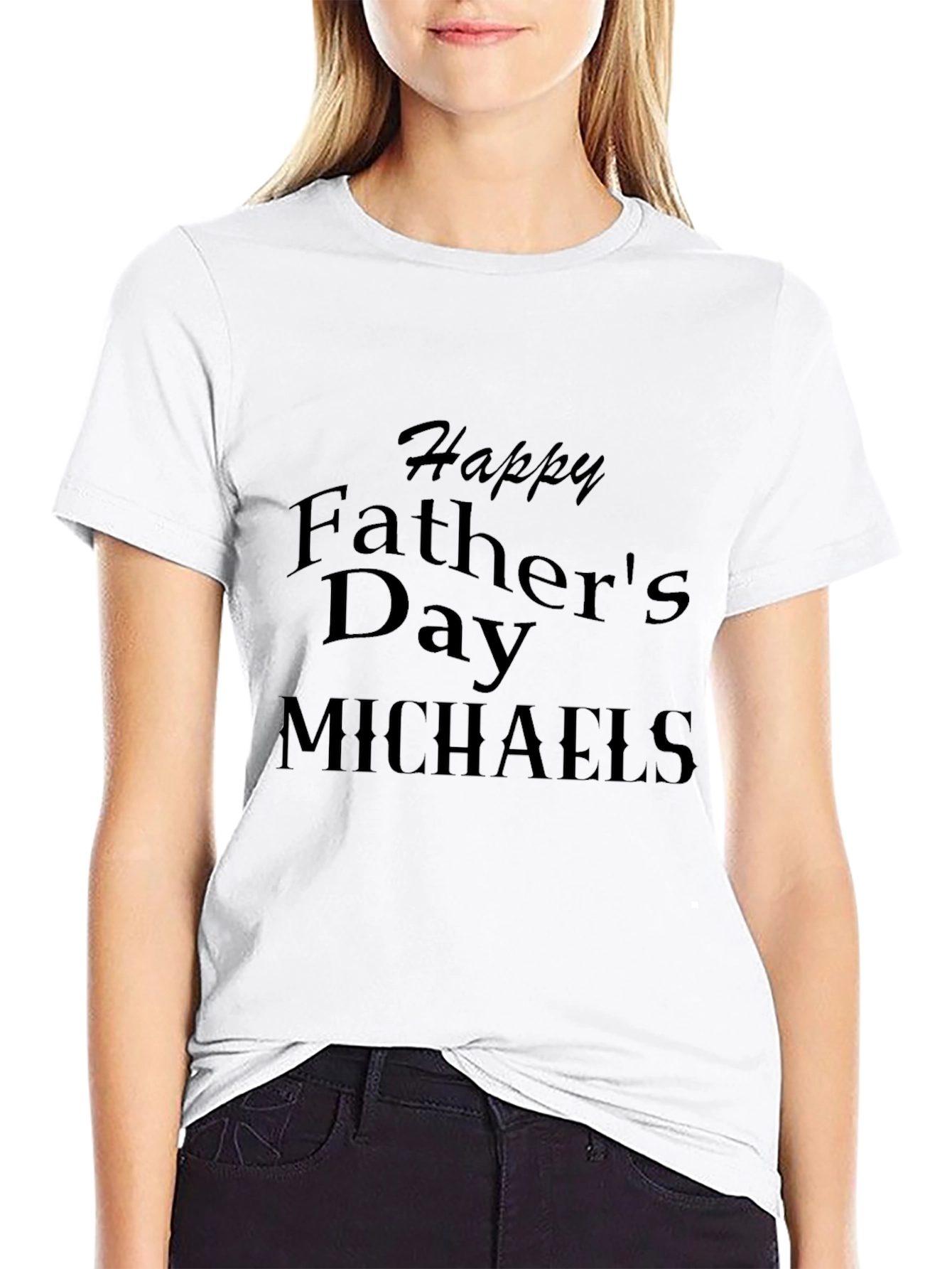 Personalized Happy Fathers Day T-Shirt - Custom Name Tee