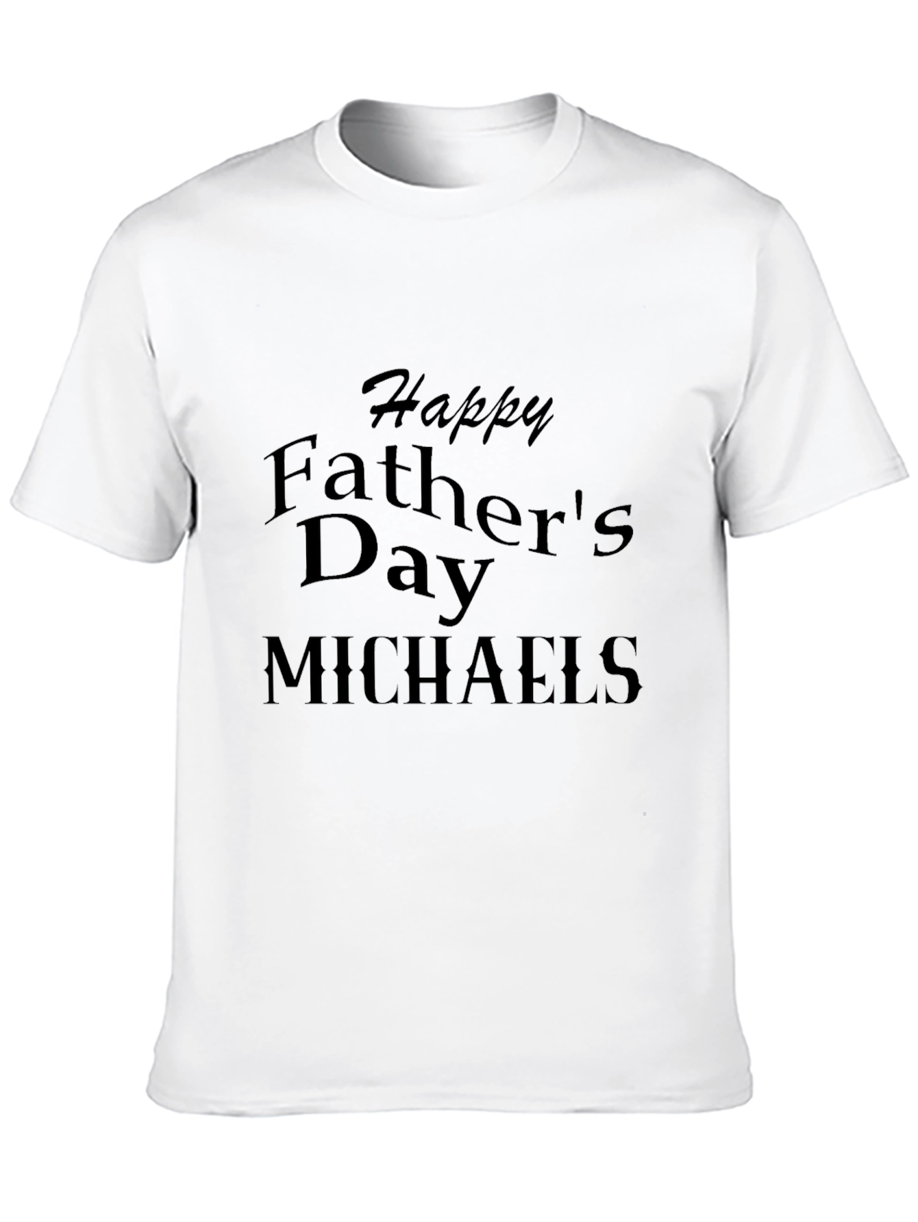 Personalized Happy Fathers Day T-Shirt - Custom Name Tee