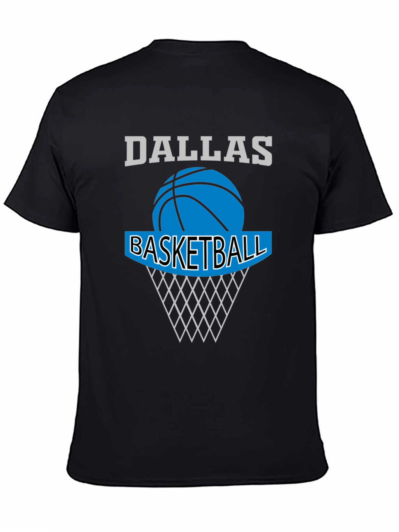 Dallas Basketball Graphic T-Shirt - Black