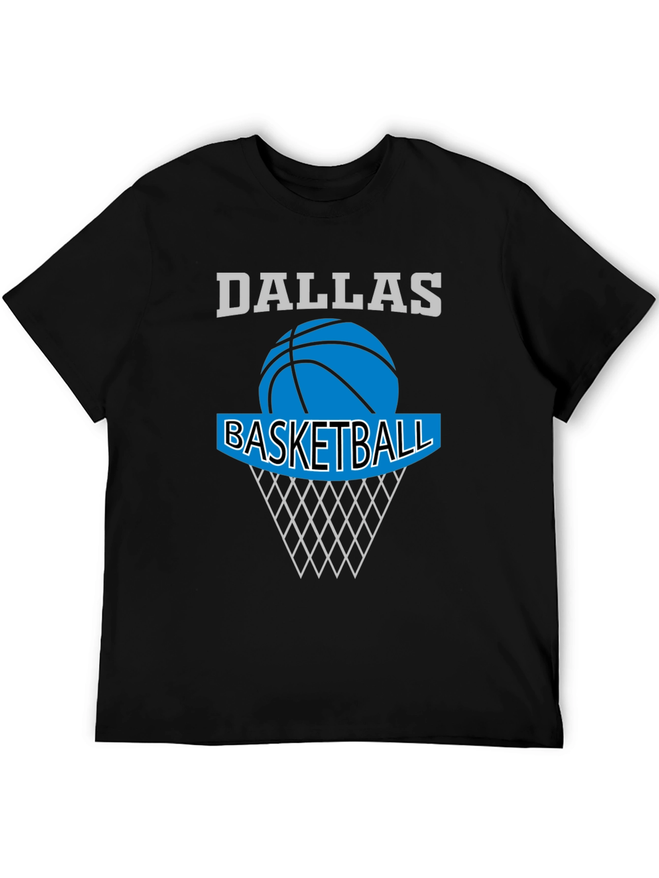 Dallas Basketball Graphic T-Shirt - Black