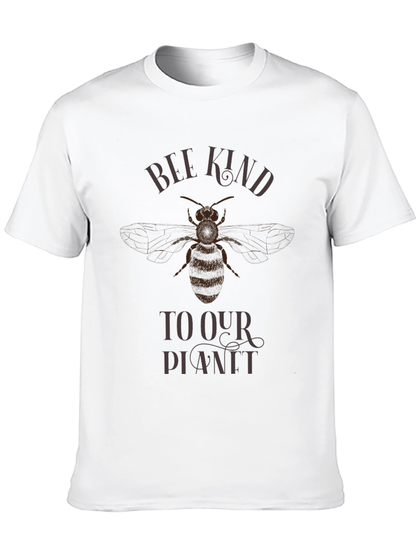 Bee Kind to Our Planet Graphic Tee - Black
