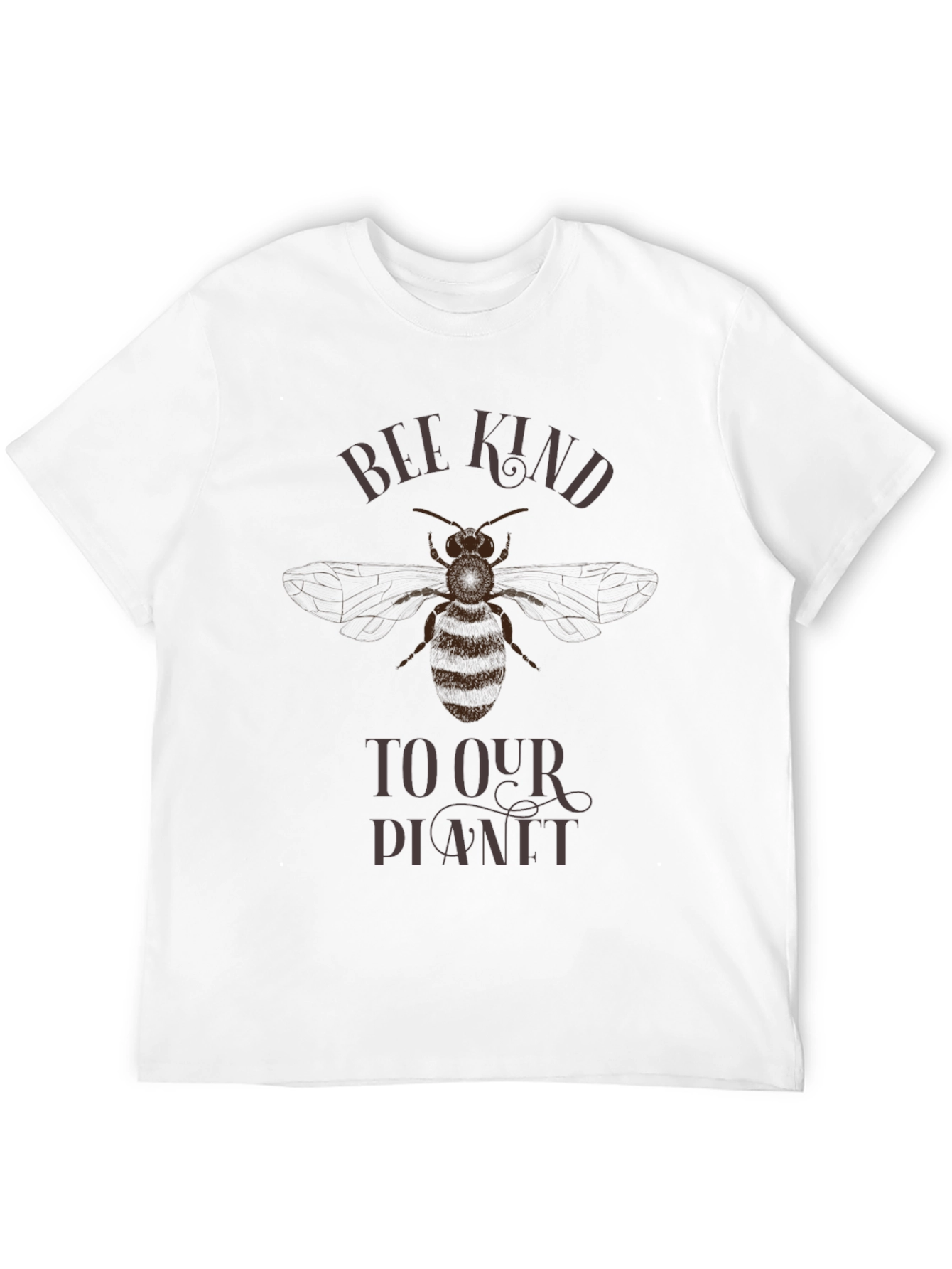 Bee Kind to Our Planet Graphic Tee - Black