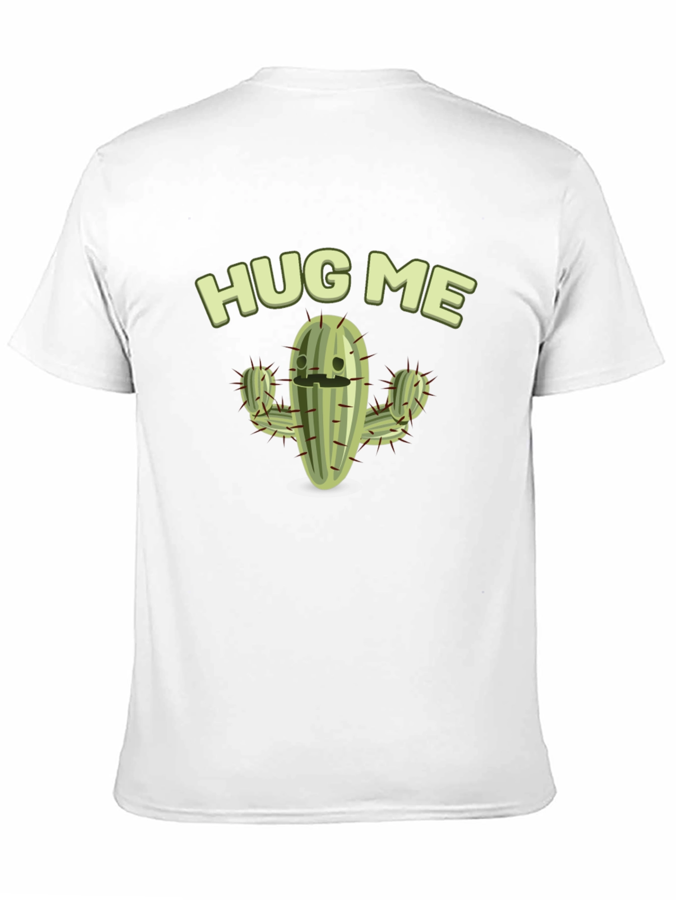 Hug Me Cactus Graphic Tee - Soft Cotton T-Shirt