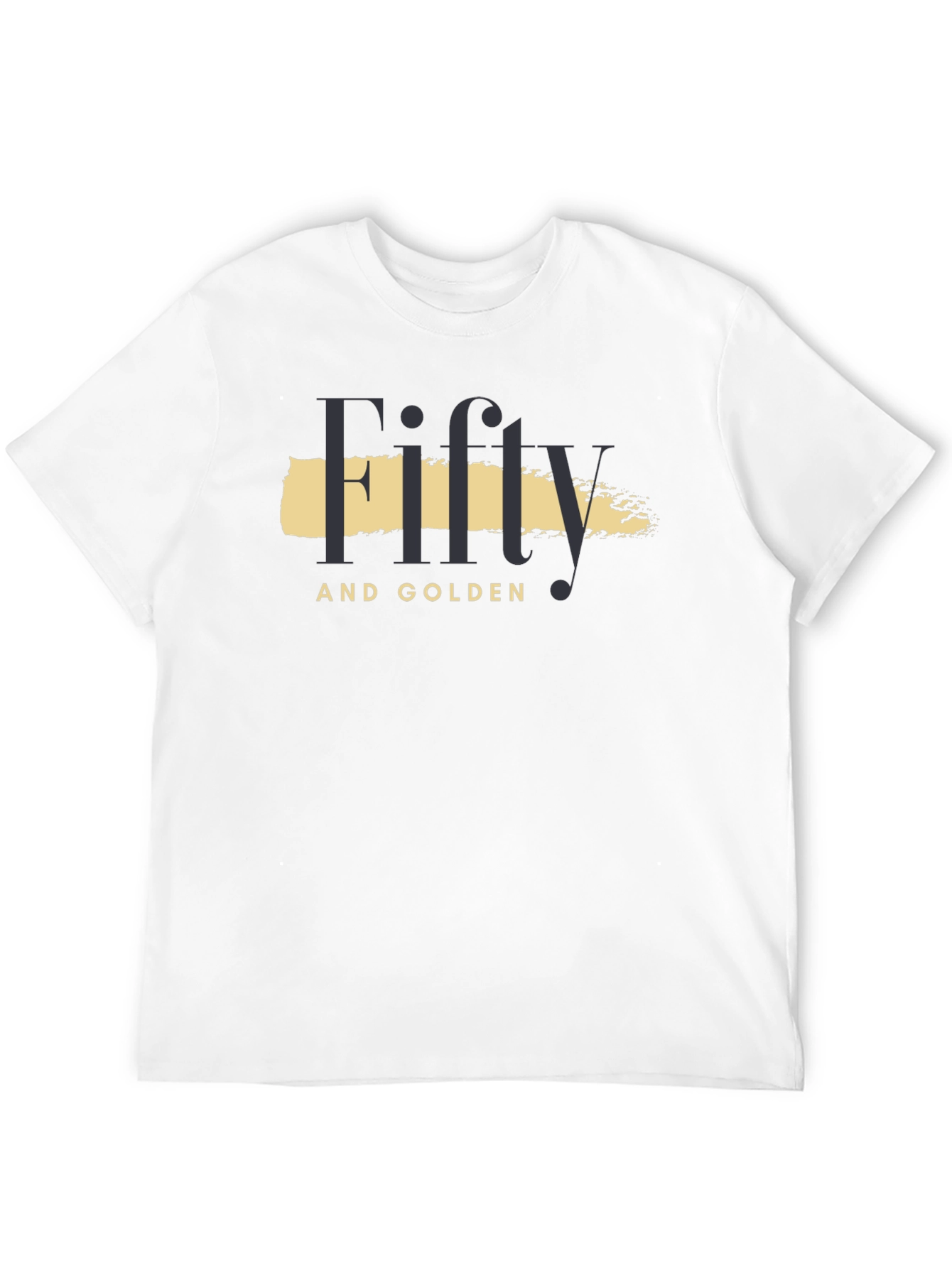 Fifty and Golden Black Graphic T-Shirt