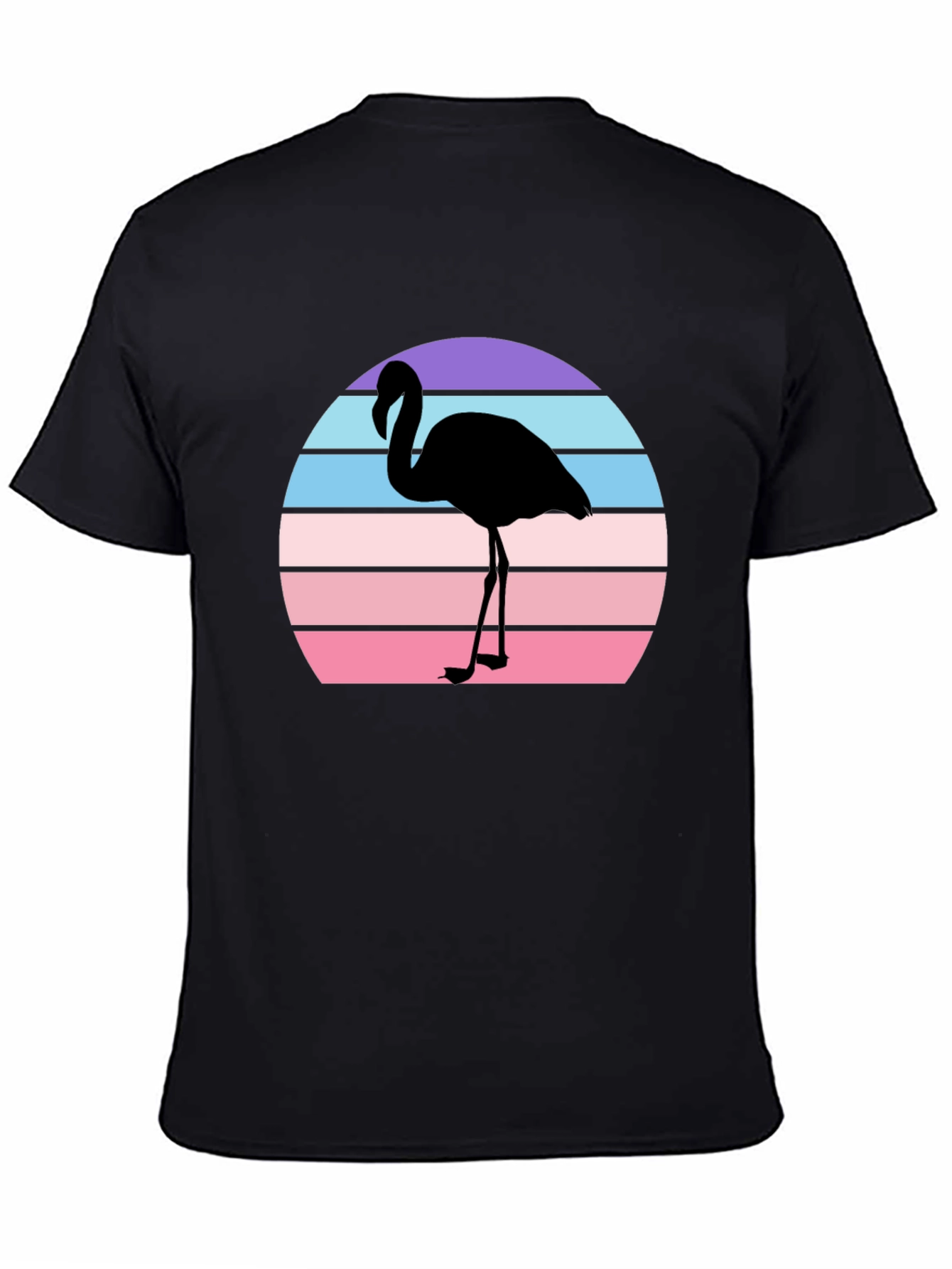 Retro Flamingo T-Shirt - Sunset Graphic Tee