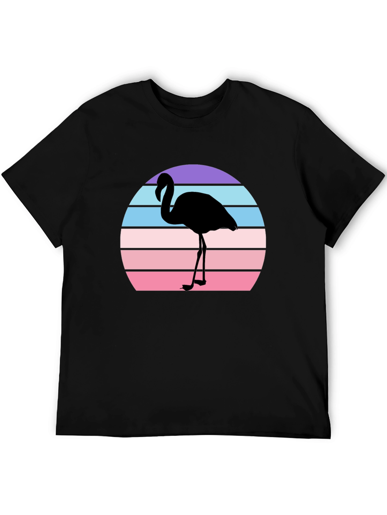 Retro Flamingo T-Shirt - Sunset Graphic Tee