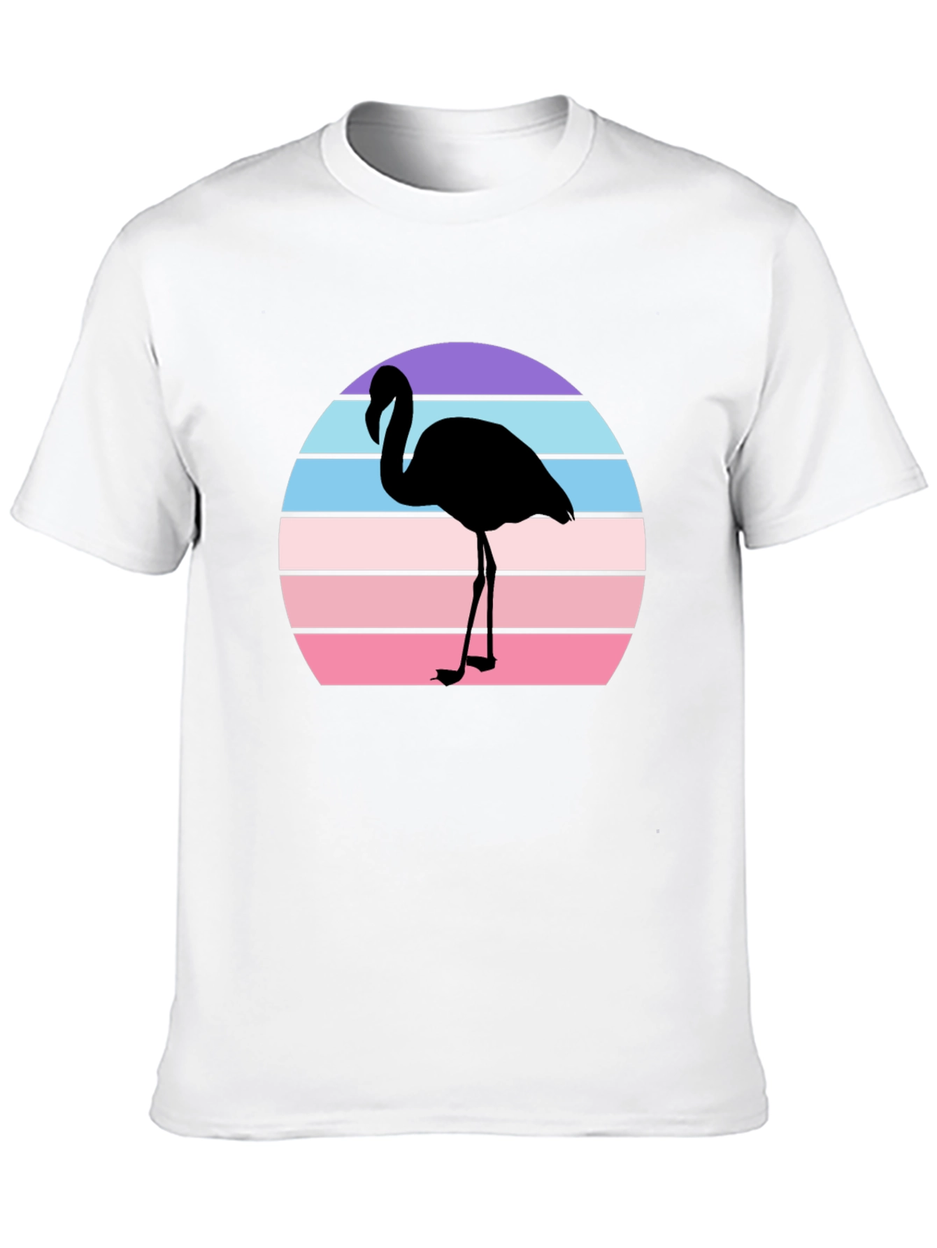 Retro Flamingo T-Shirt - Sunset Graphic Tee