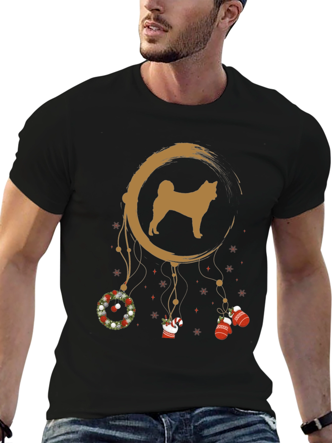 Akita Dreamcatcher Holiday T-Shirt