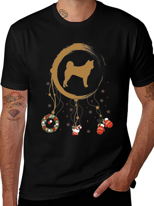 Akita Dreamcatcher Holiday T-Shirt