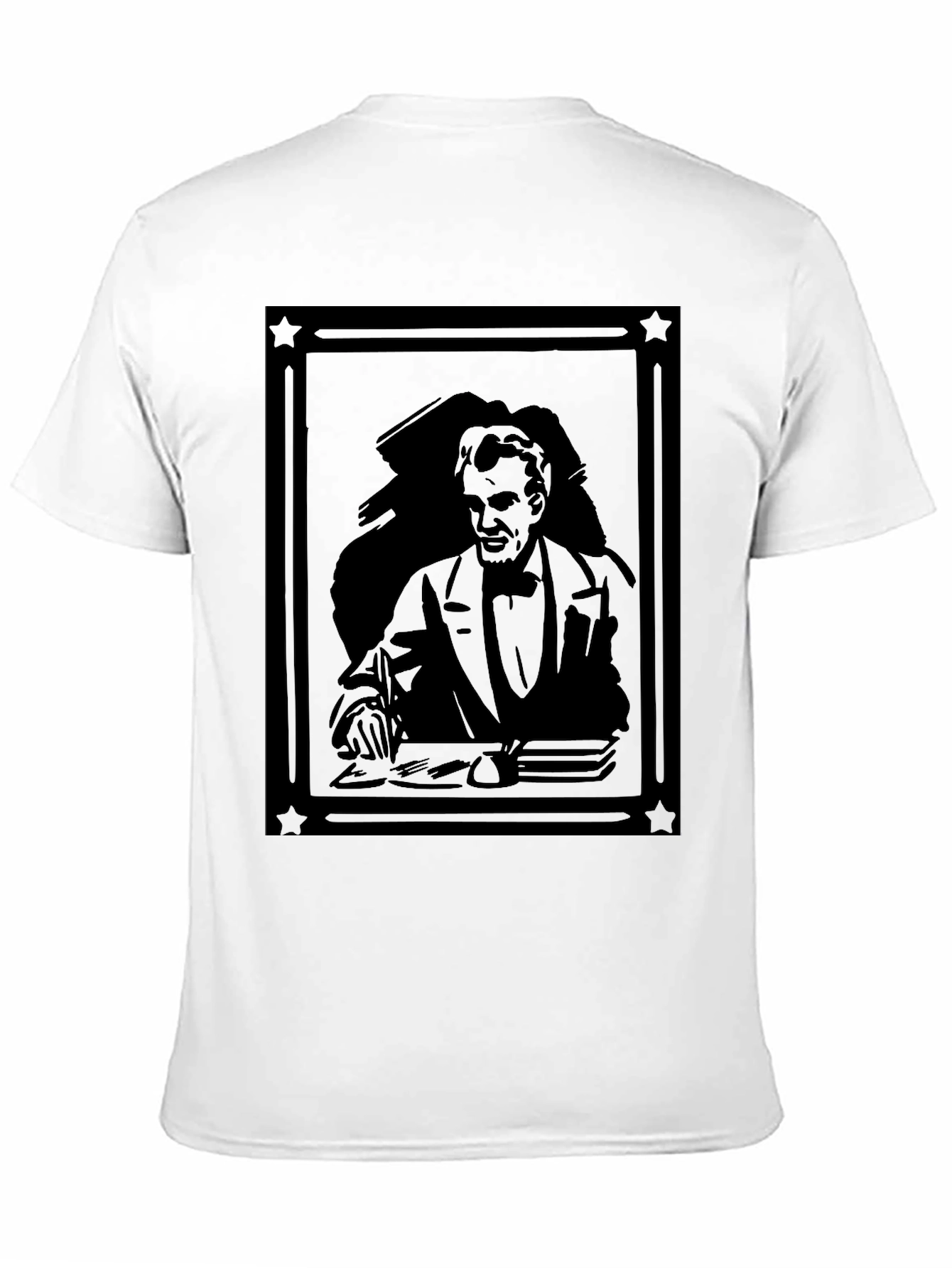Lincoln Portrait Black Graphic Tee