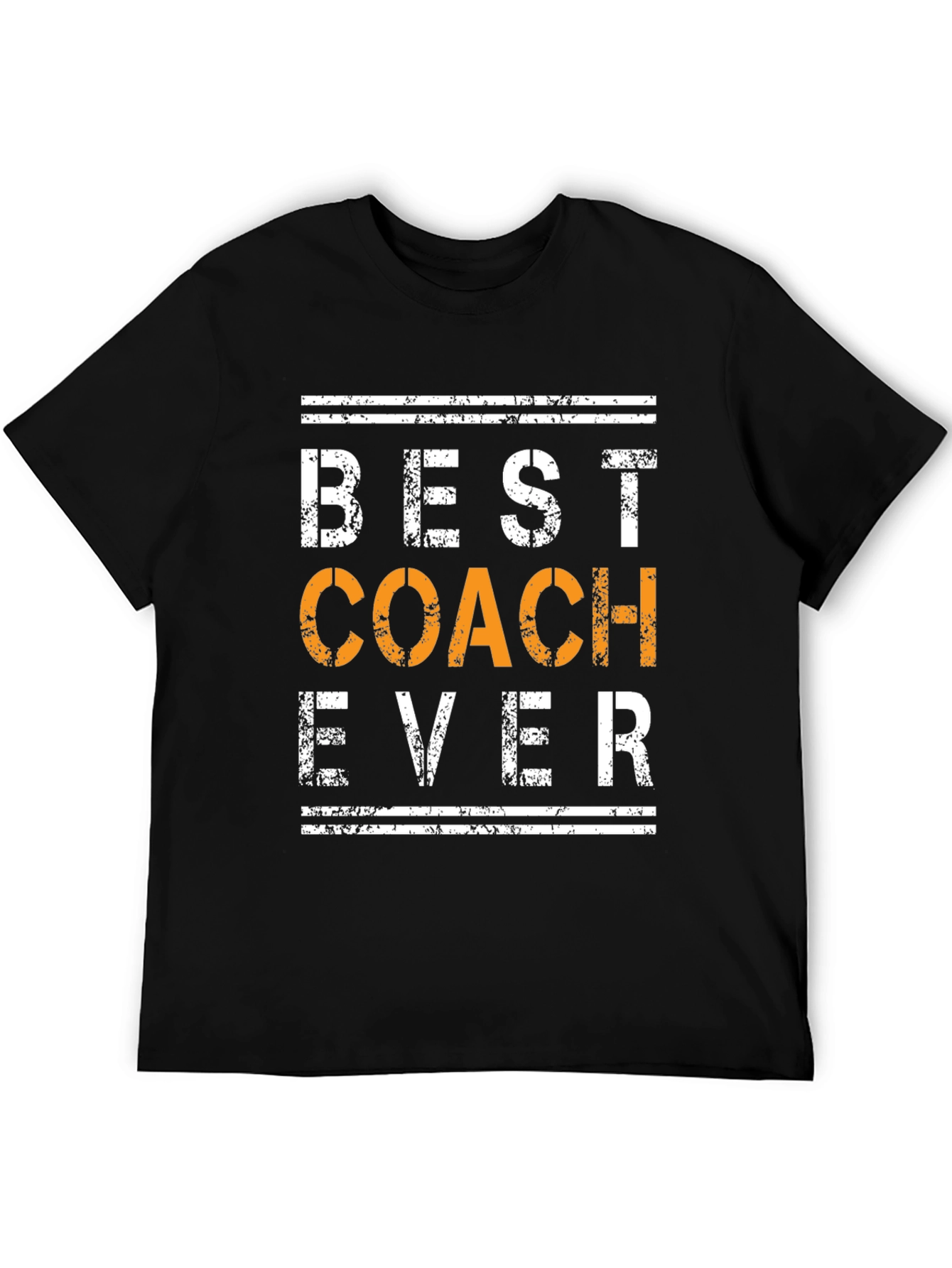 Best Coach Ever Graphic T-Shirt - Black