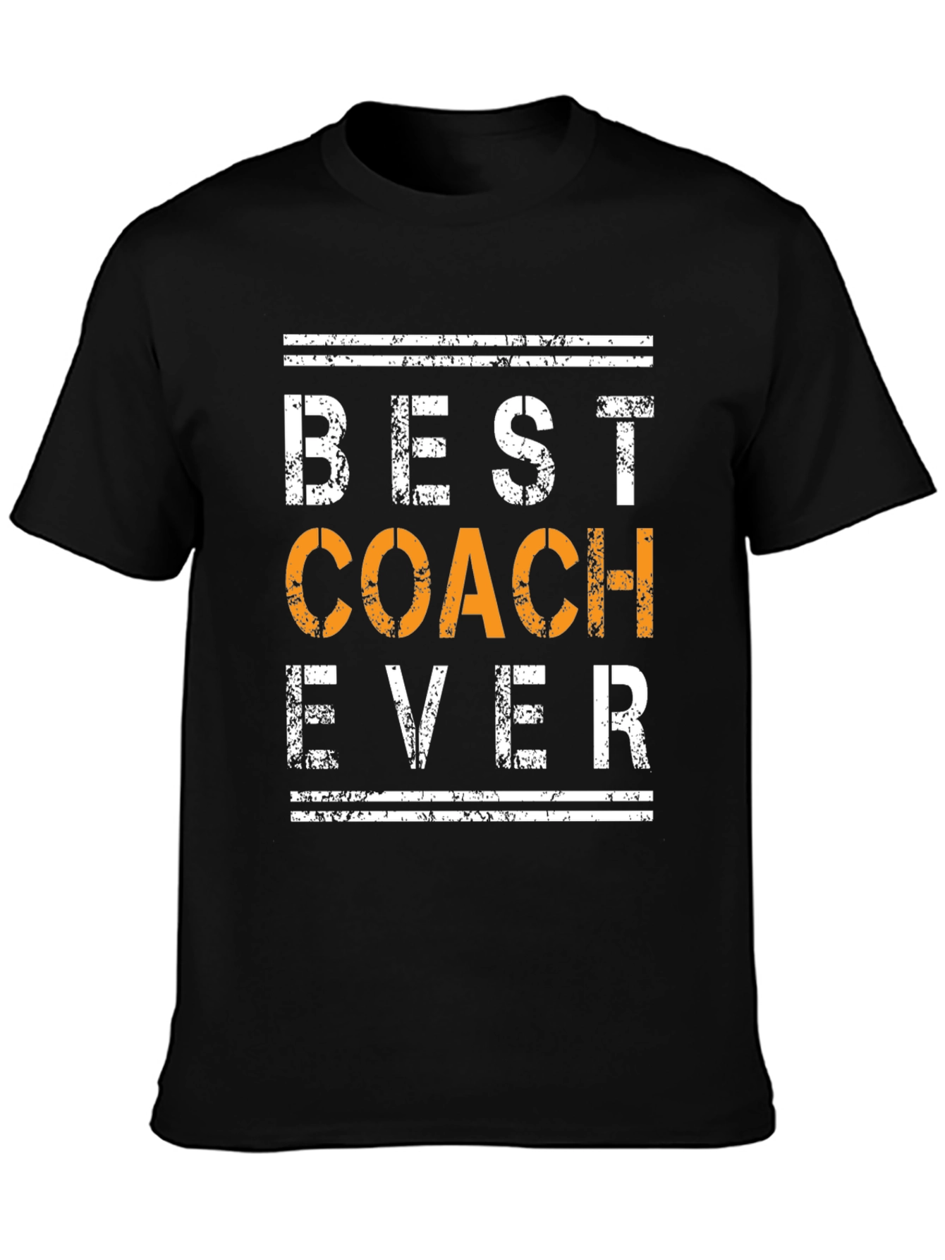 Best Coach Ever Graphic T-Shirt - Black