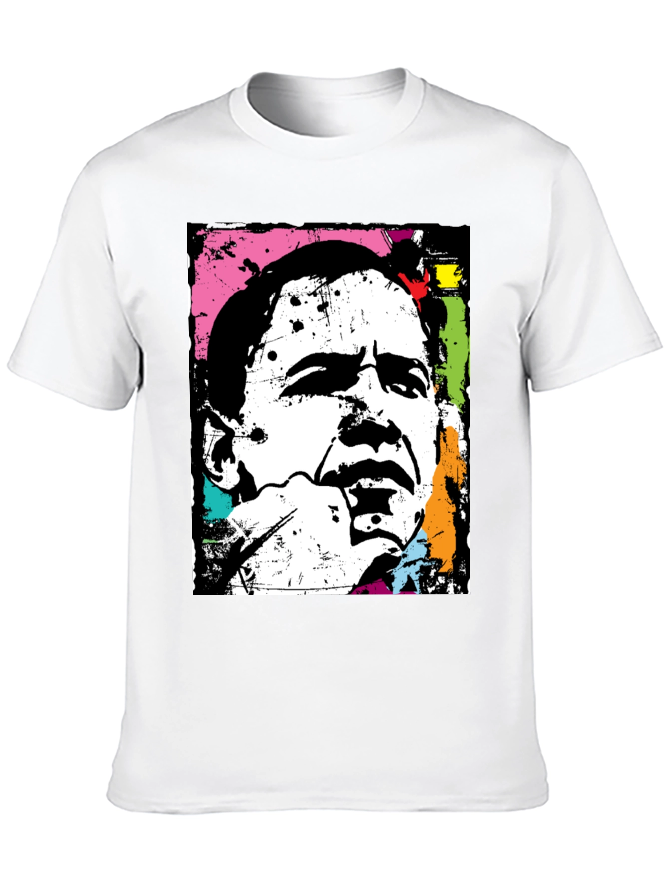 Obama Pop Art Black T-Shirt