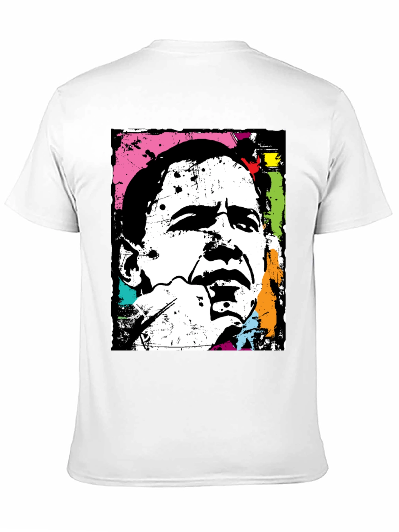 Obama Pop Art Black T-Shirt