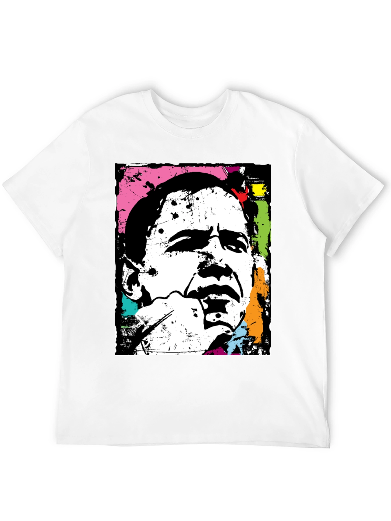 Obama Pop Art Black T-Shirt