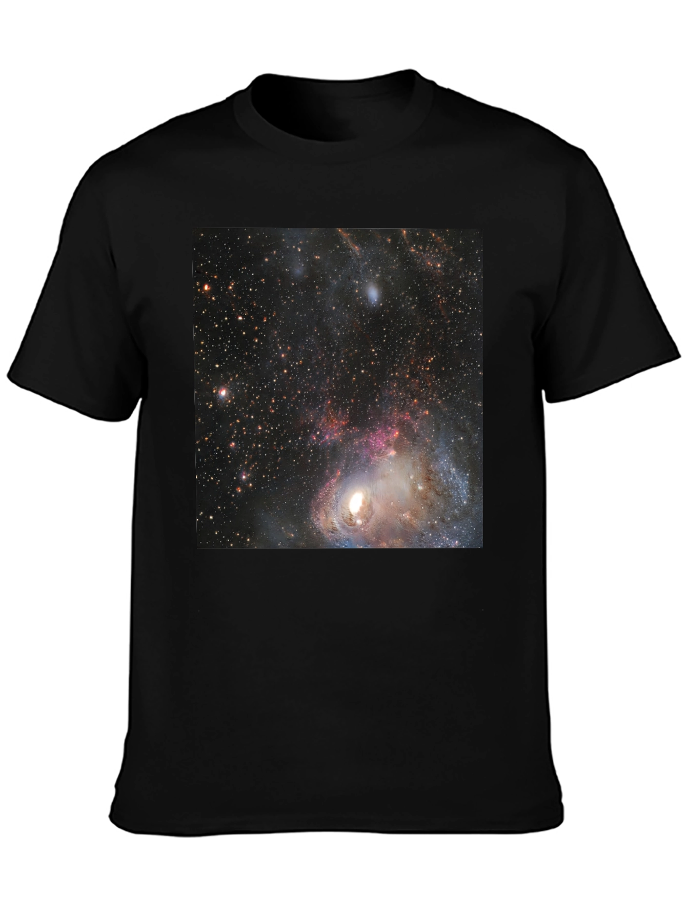 Galaxy Print Black T-Shirt - Space Design Tee