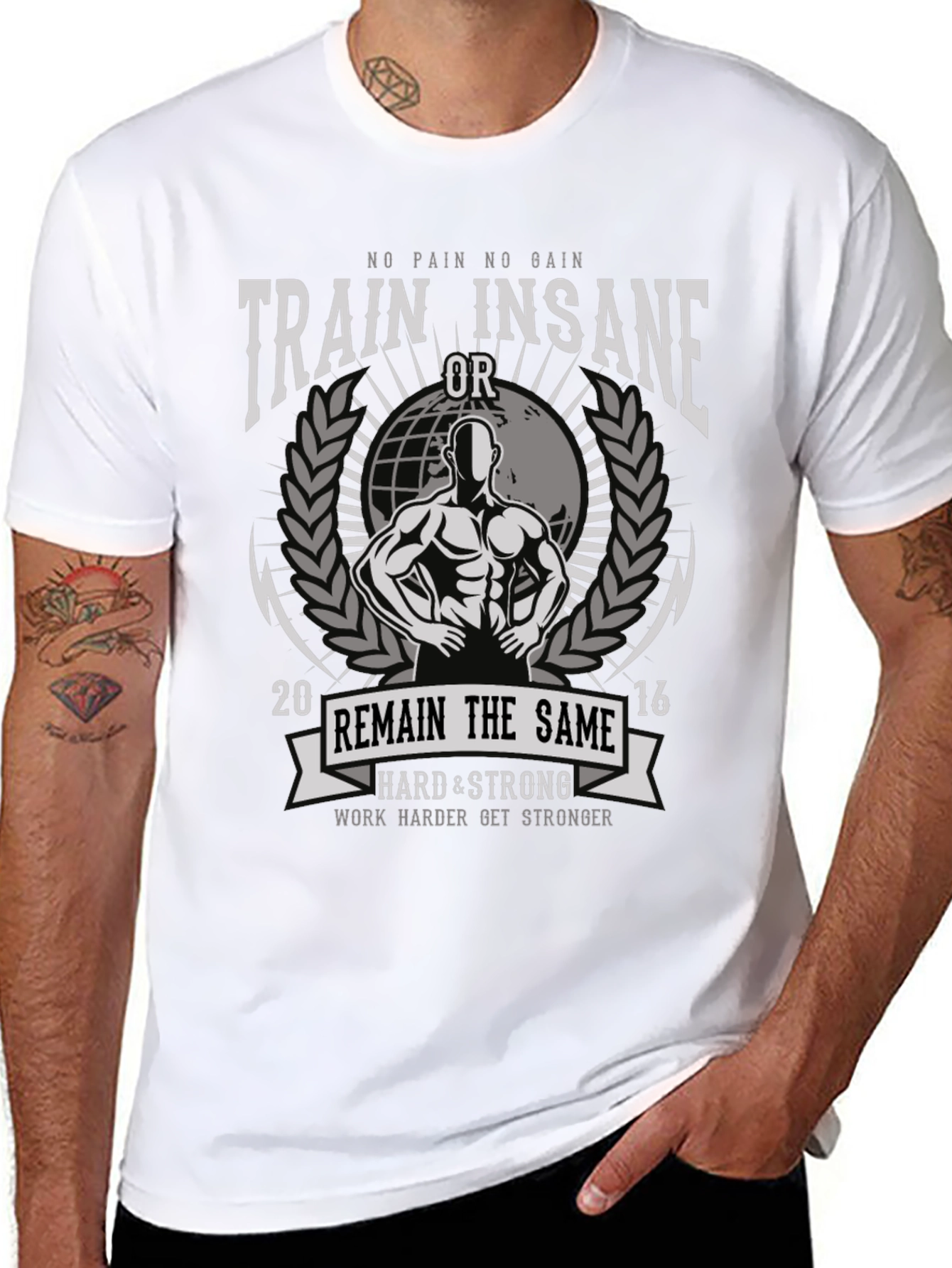 Train Insane Graphic T-Shirt - Mens Fitness Apparel