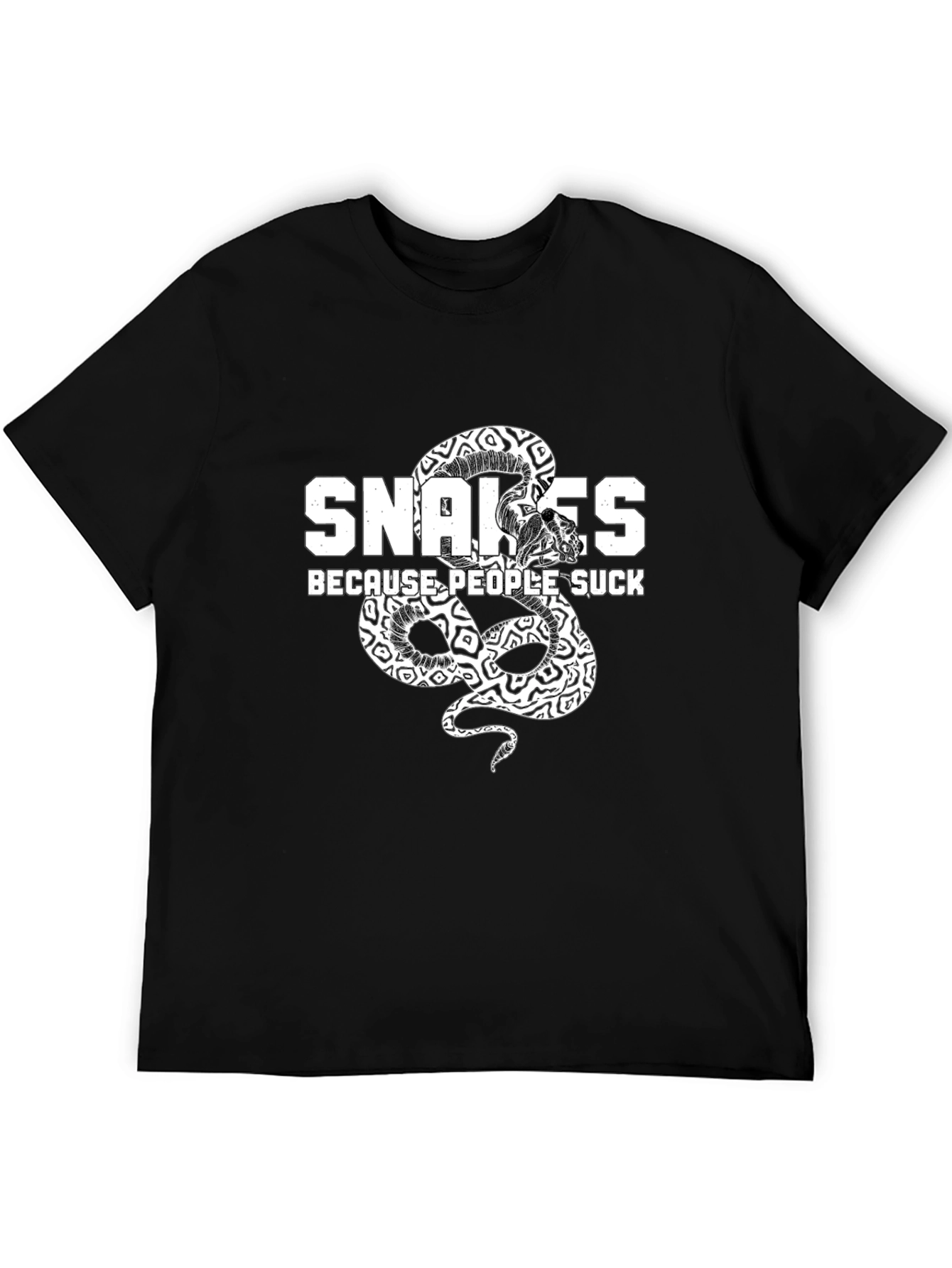 Snakes Because People Suck Graphic Tee