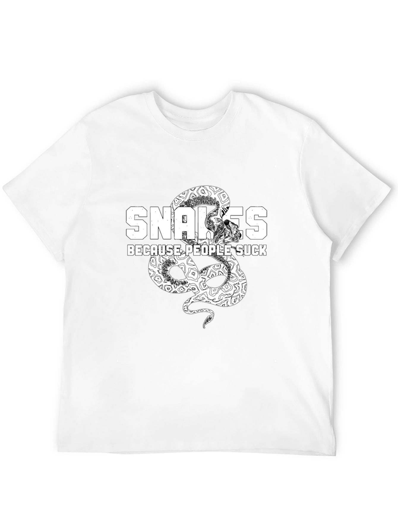 Snakes Because People Suck Graphic Tee