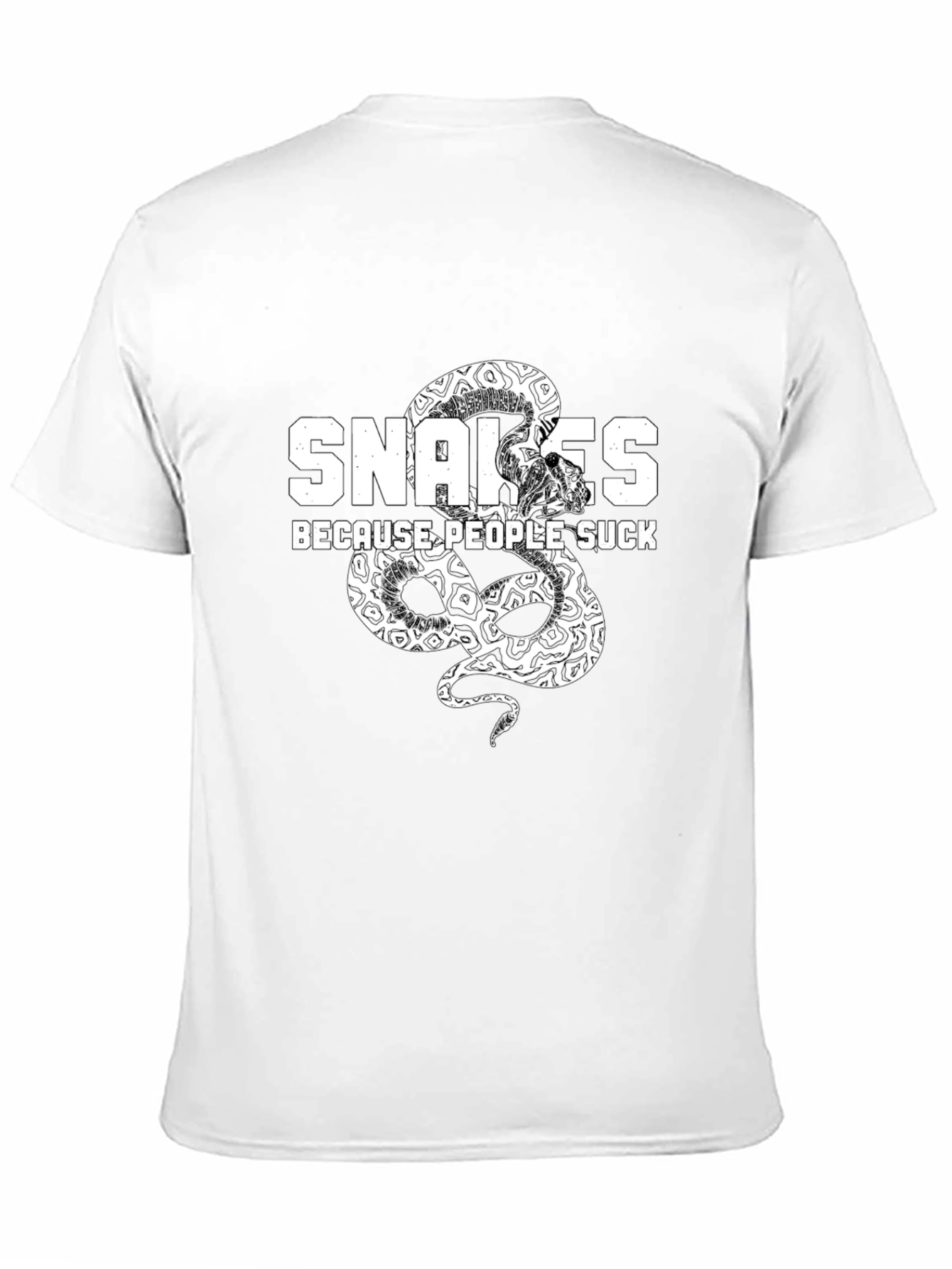 Snakes Because People Suck Graphic Tee