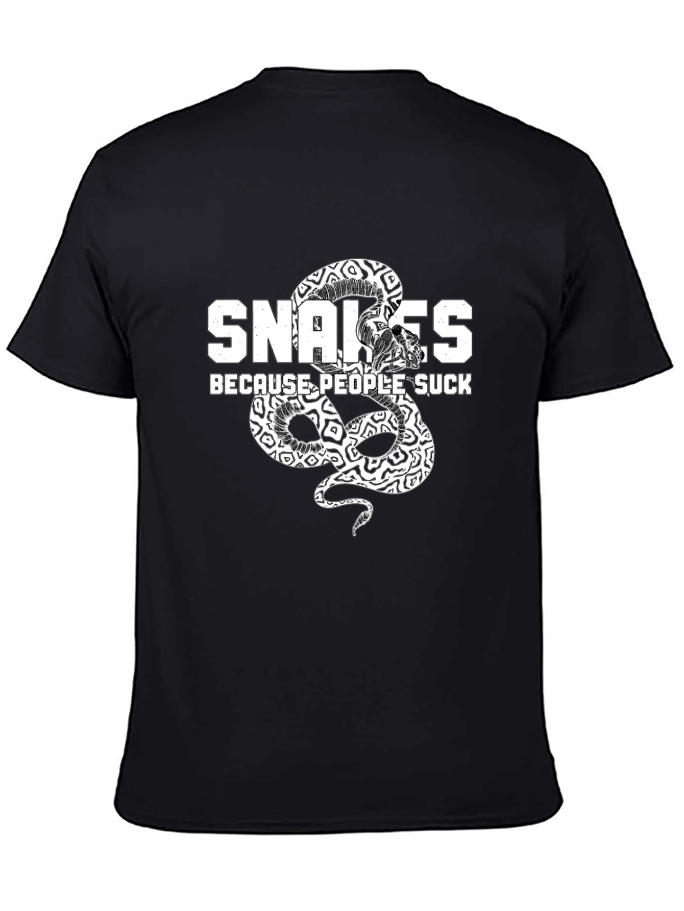 Snakes Because People Suck Graphic Tee