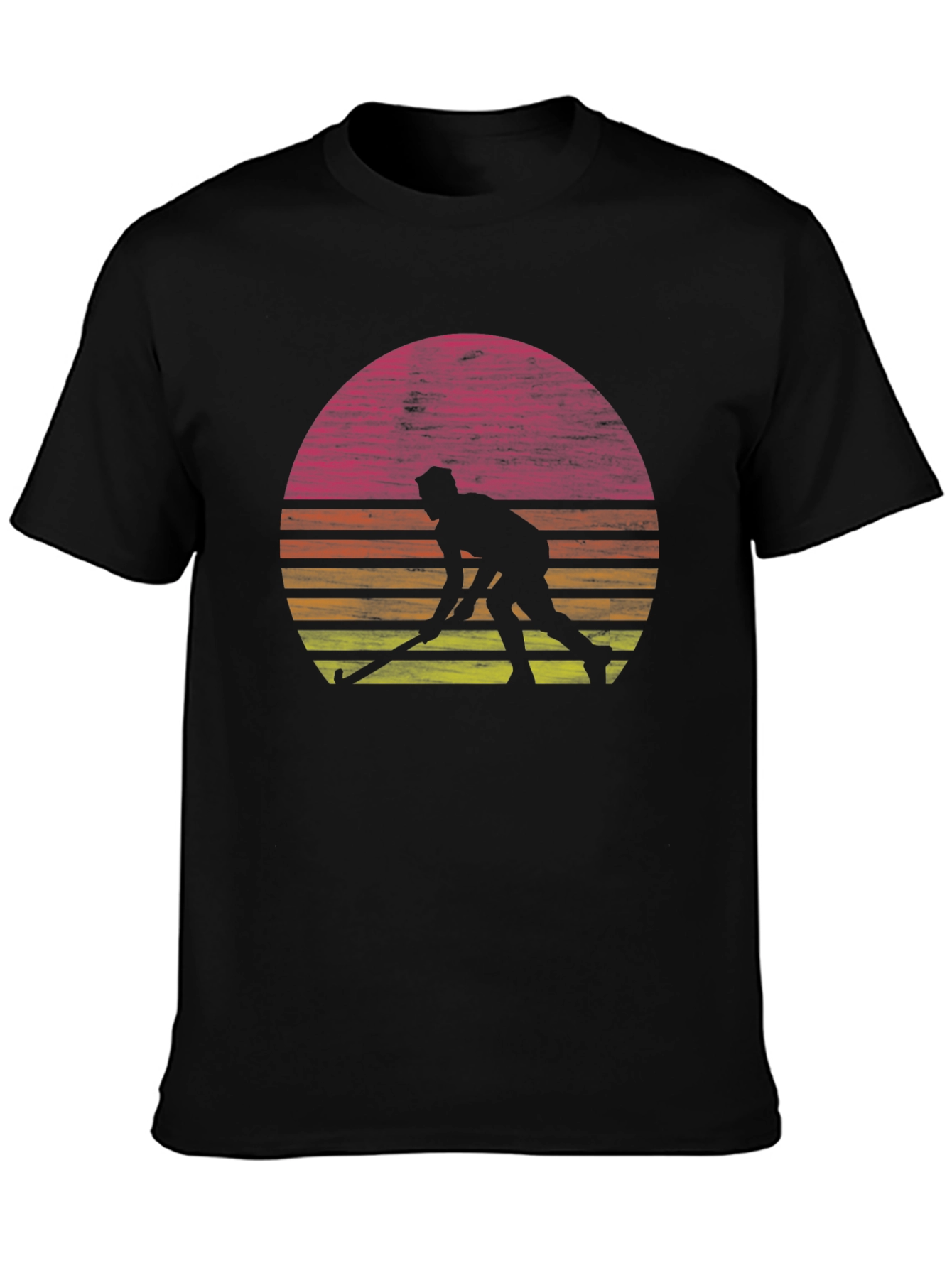 Hockey Player Sunset T-Shirt