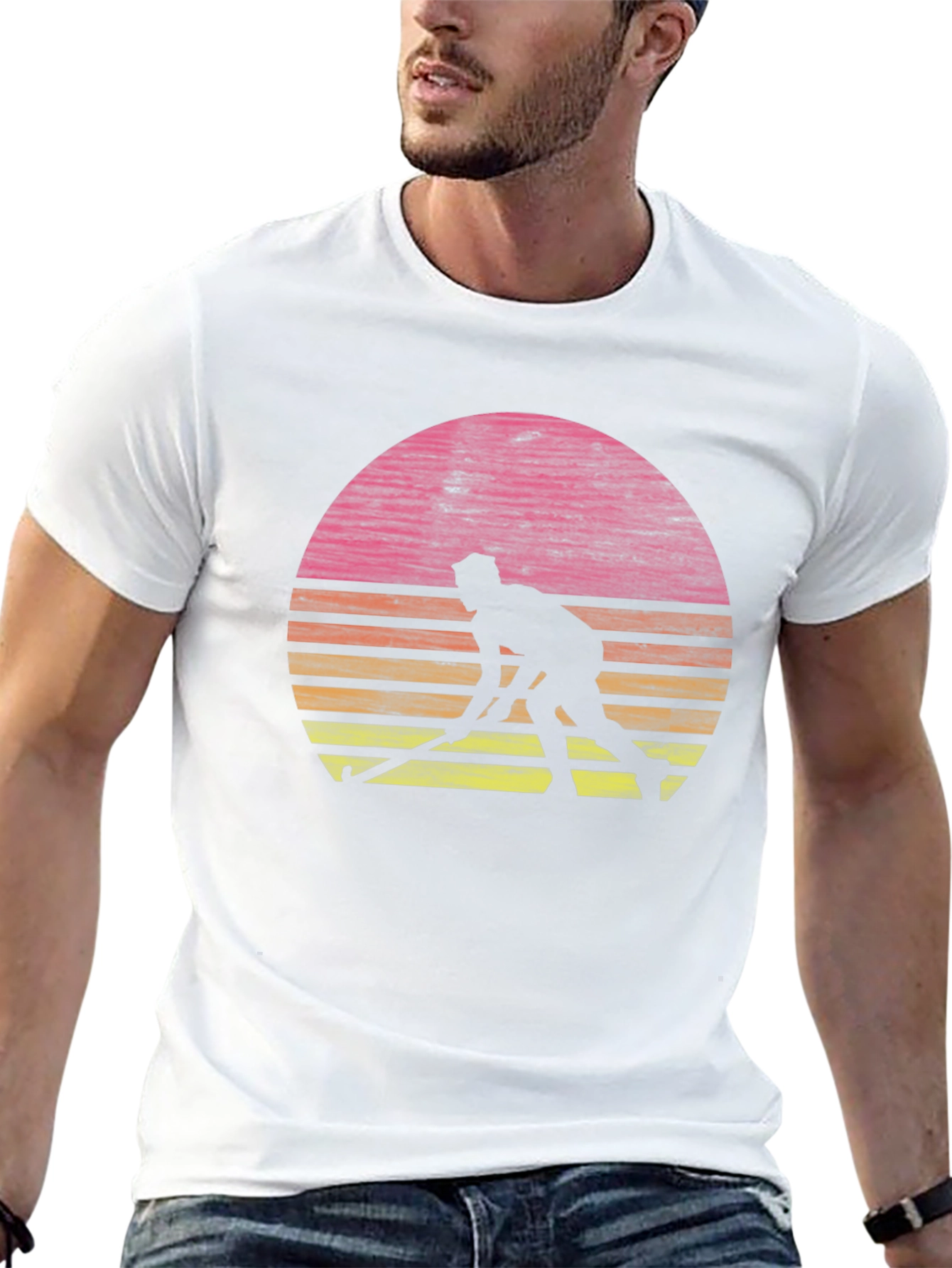 Hockey Player Sunset T-Shirt