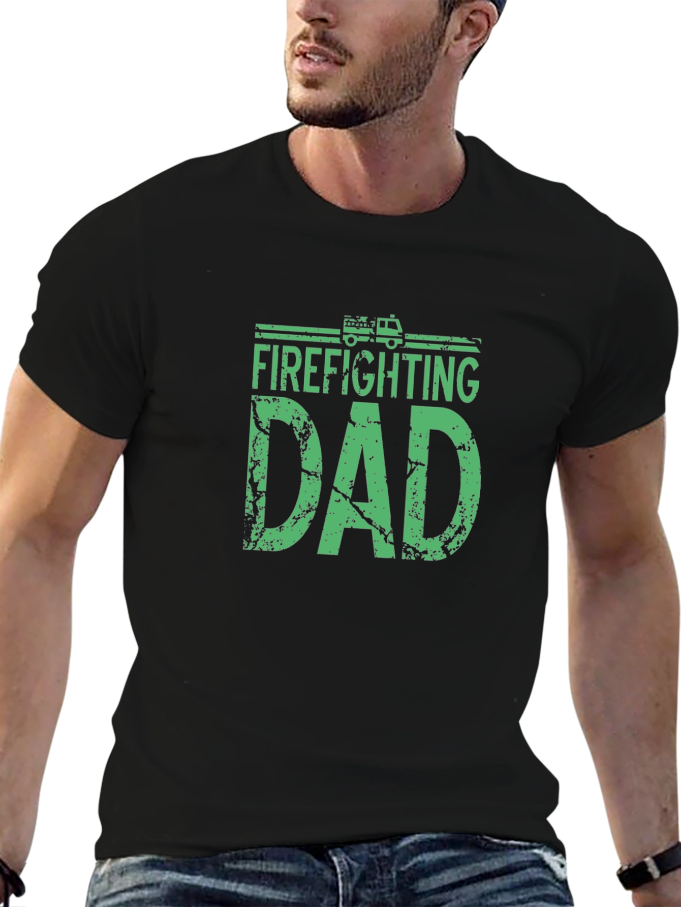Firefighting Dad T-Shirt - Fathers Day Tee