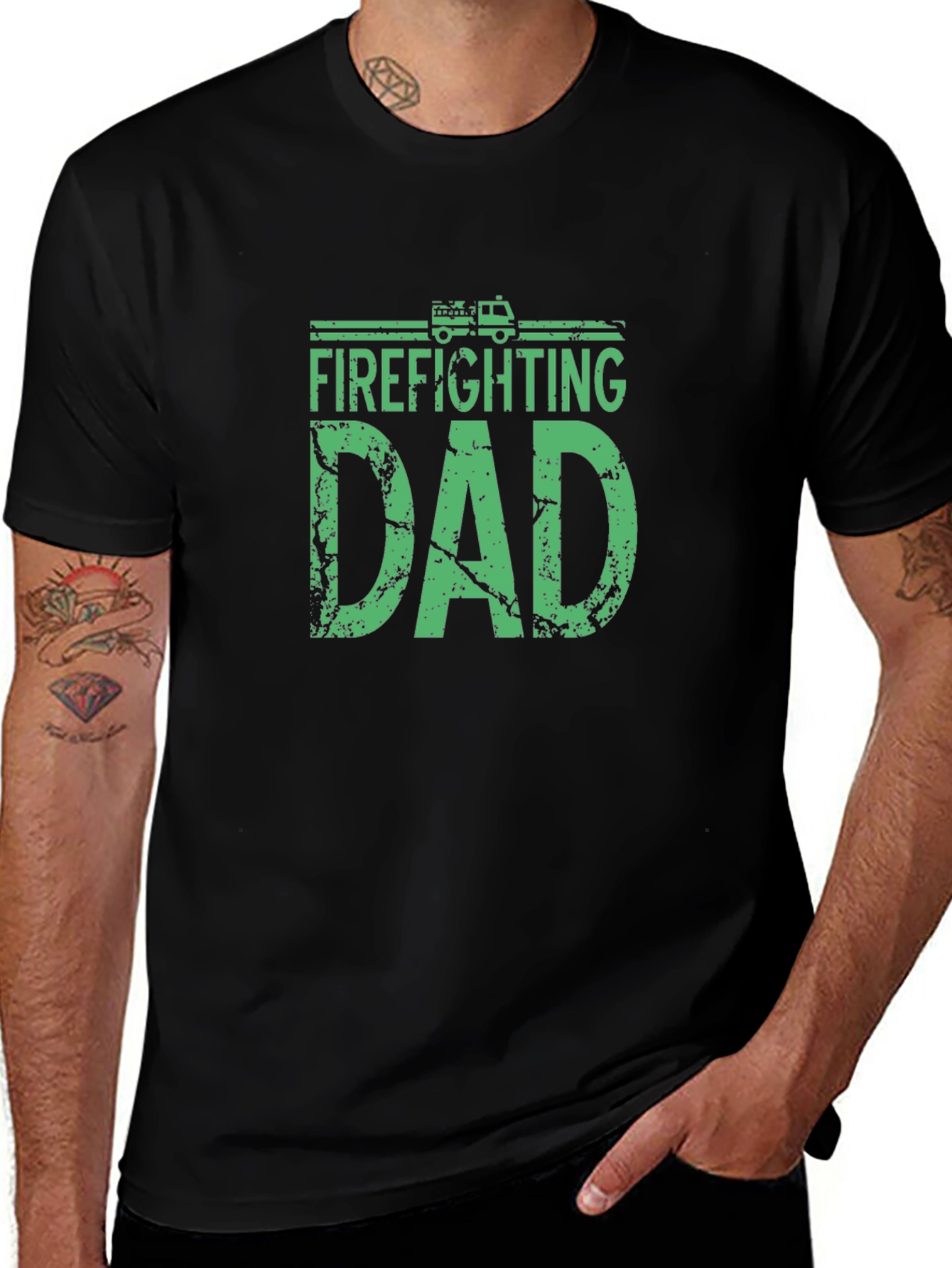 Firefighting Dad T-Shirt - Fathers Day Tee