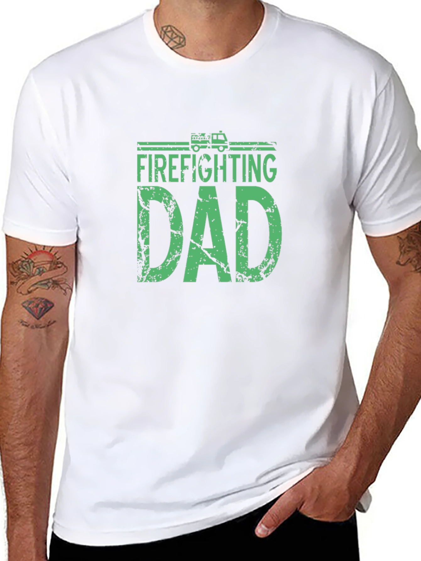 Firefighting Dad T-Shirt - Fathers Day Tee