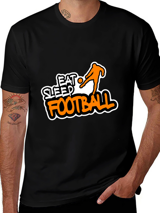 Eat Sleep Football T-Shirt - Graphic Tee