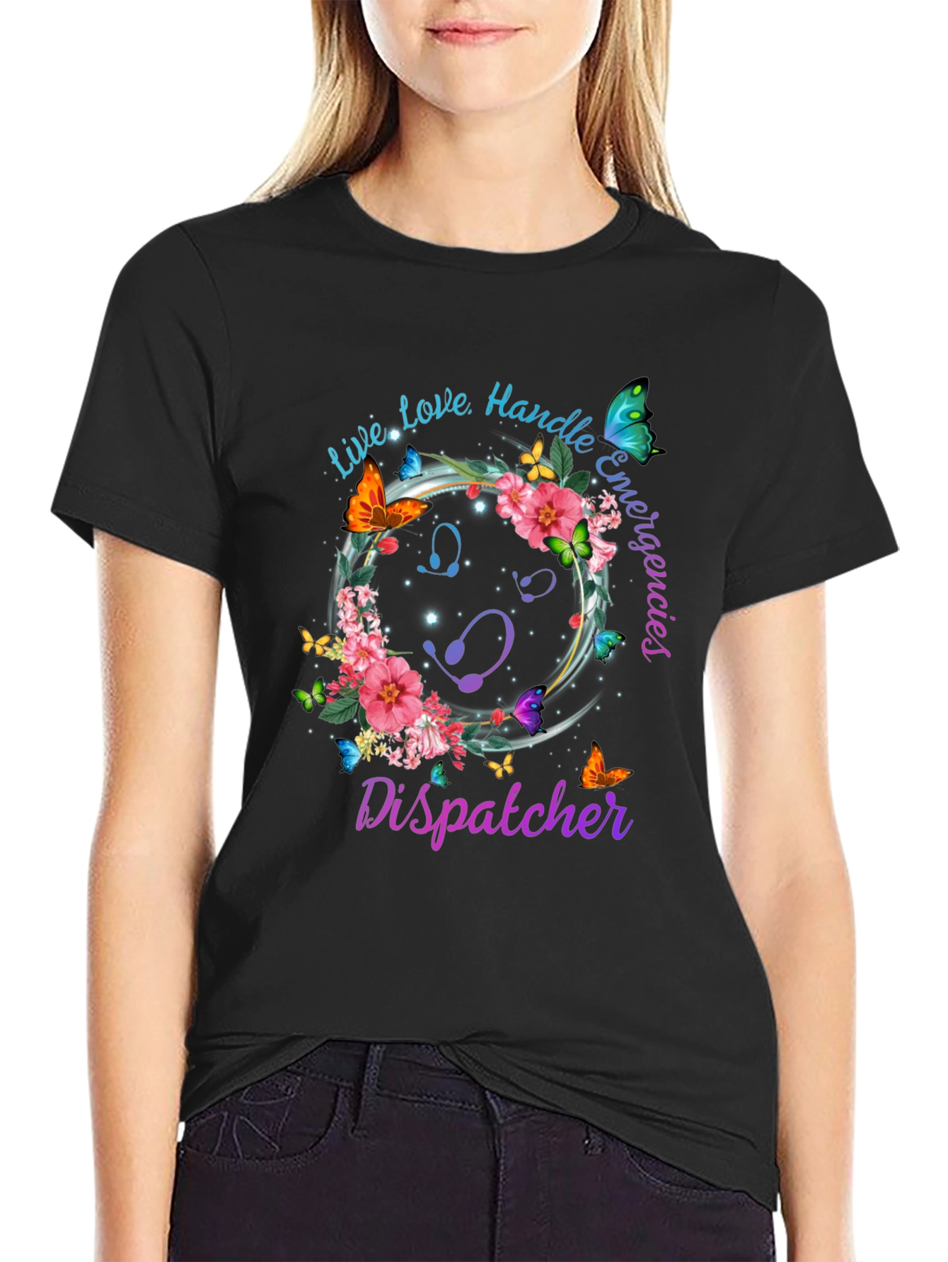Dispatcher Floral Butterfly T-Shirt