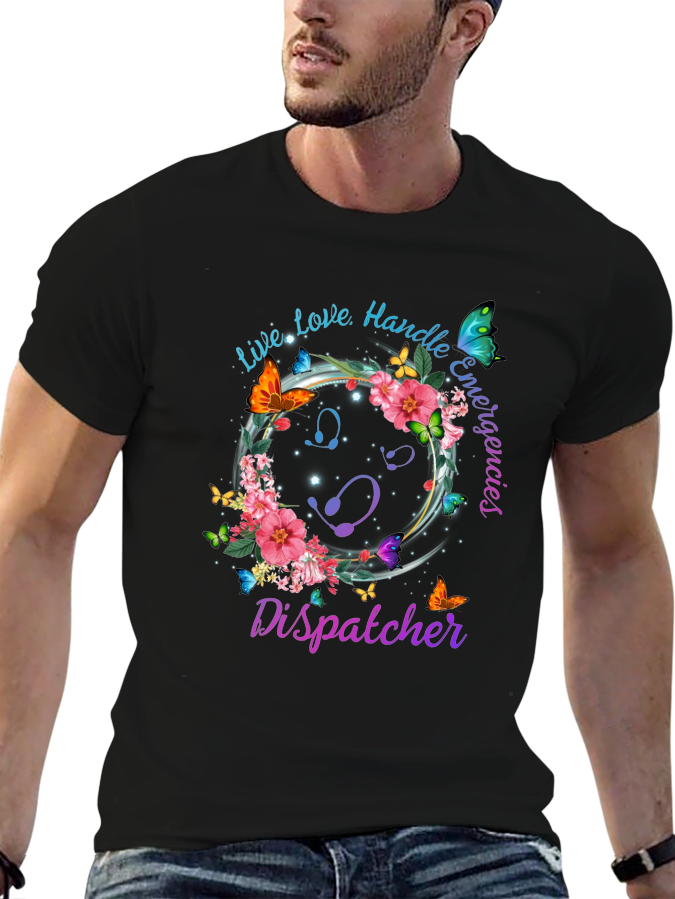Dispatcher Floral Butterfly T-Shirt