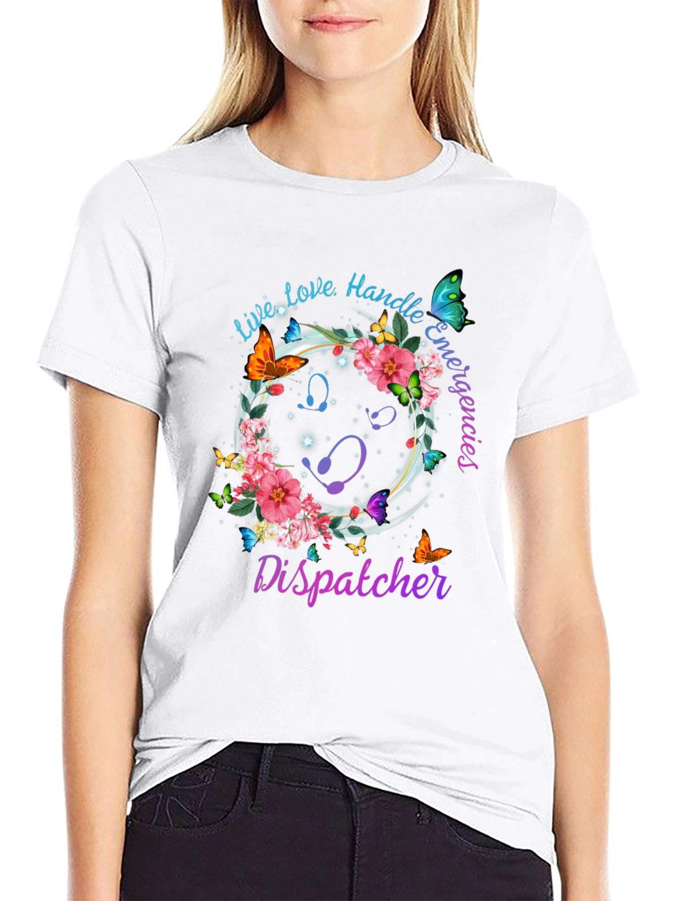 Dispatcher Floral Butterfly T-Shirt