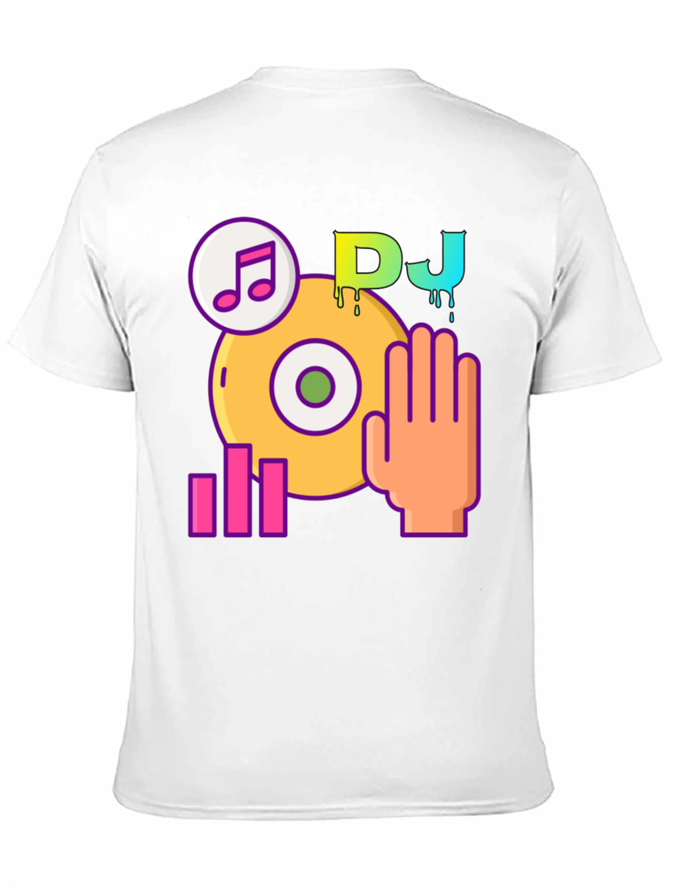 DJ Music Graphic Black T-Shirt