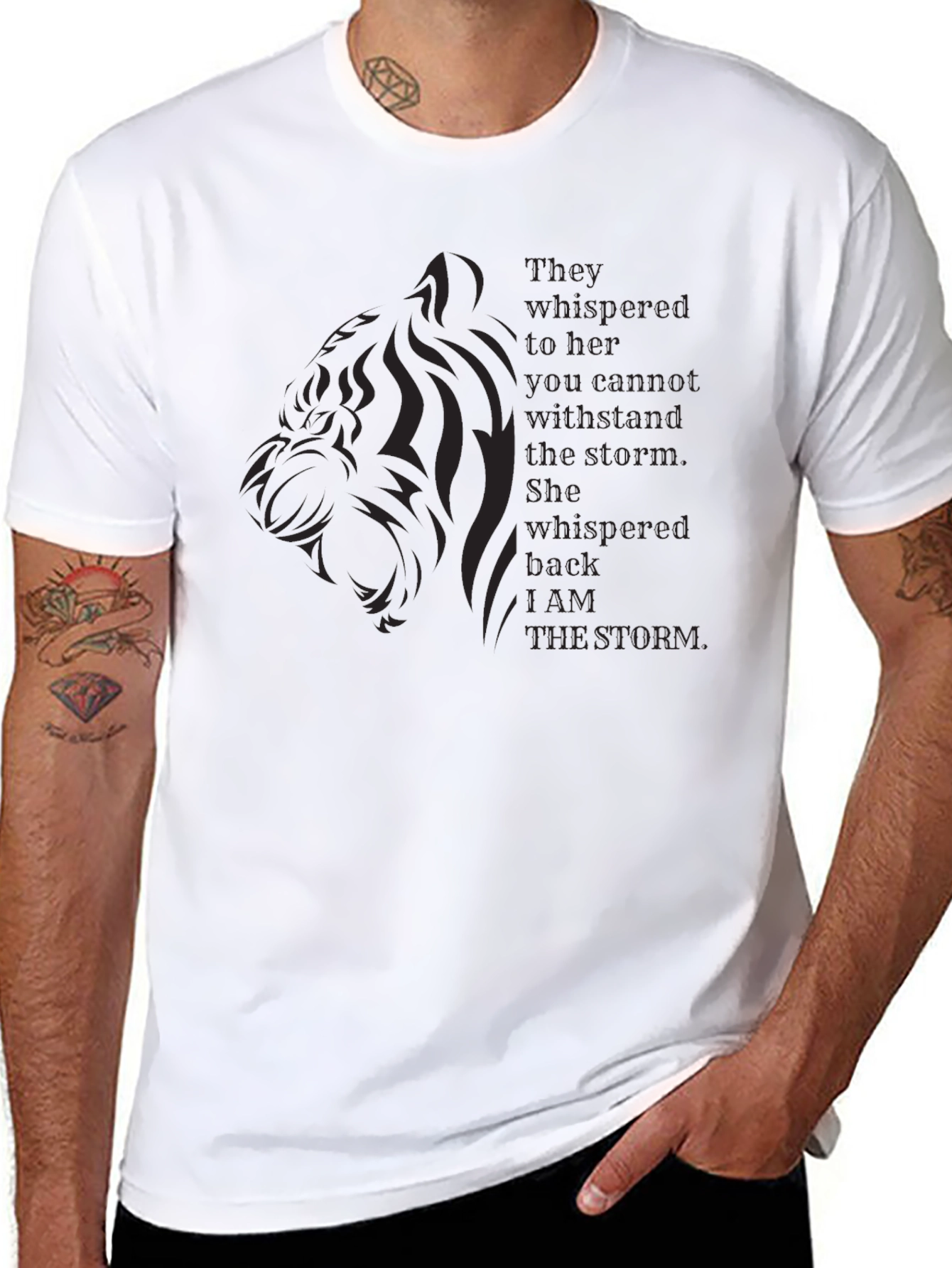 Dark Storm Graphic Tee - Empowering Statement Shirt