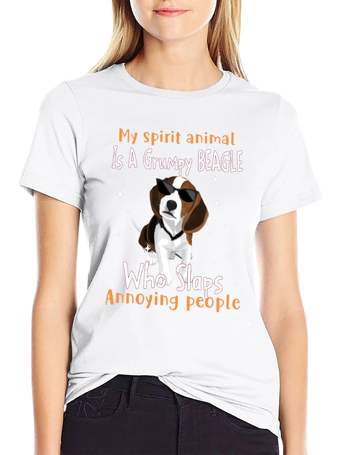 Grumpy Beagle T-Shirt - My Spirit Animal Funny Tee